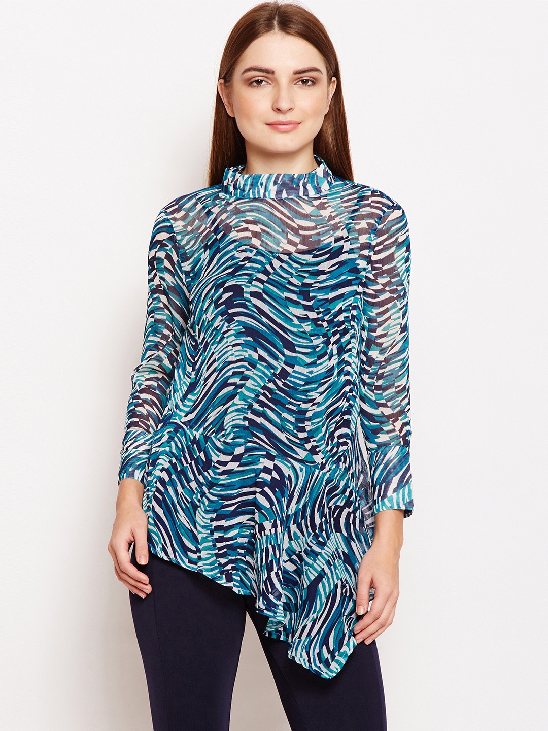 

Oxolloxo Blue Printed Top