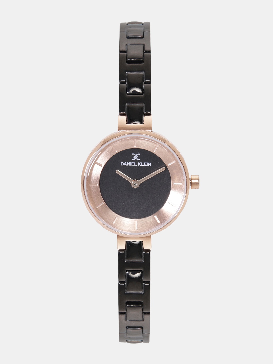 

Daniel Klein Fiord Women Black & Rose Gold-Toned Analogue Watch DK11892-4