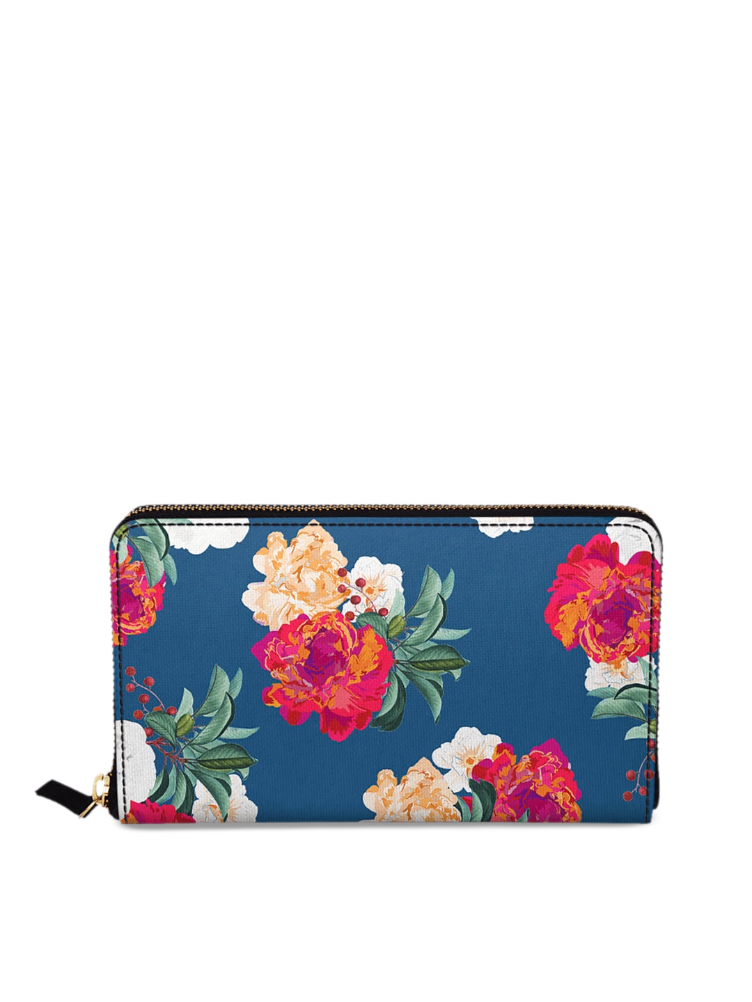 

DailyObjects Blue & Red Printed Zip Around Wallet
