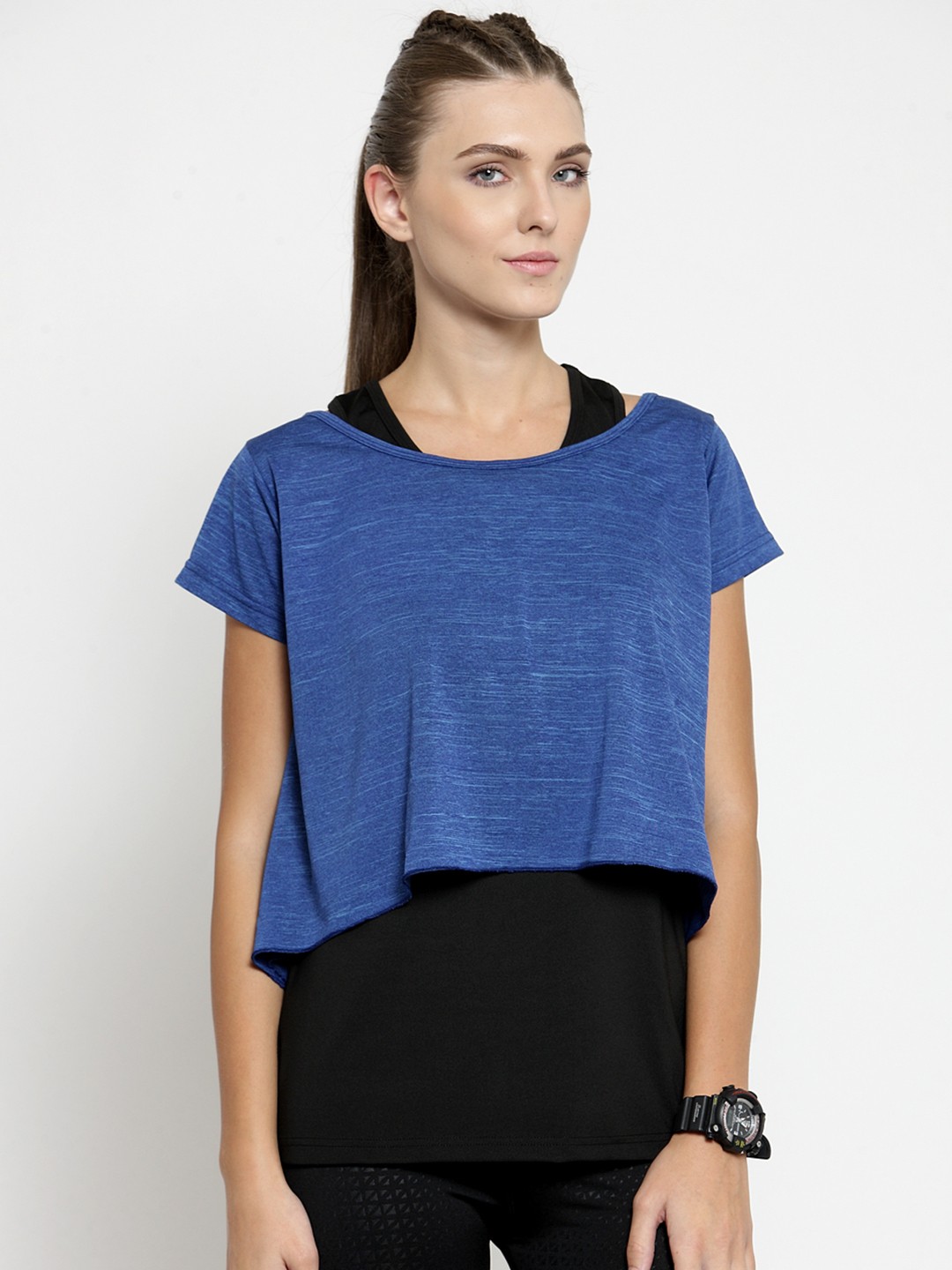 

Boston Club Women Blue Slim Fit T-shirt