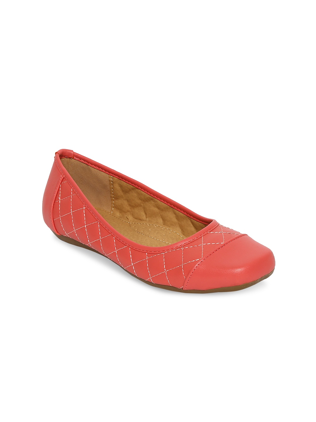 

ESTATOS Women Pink Solid Synthetic Ballerinas