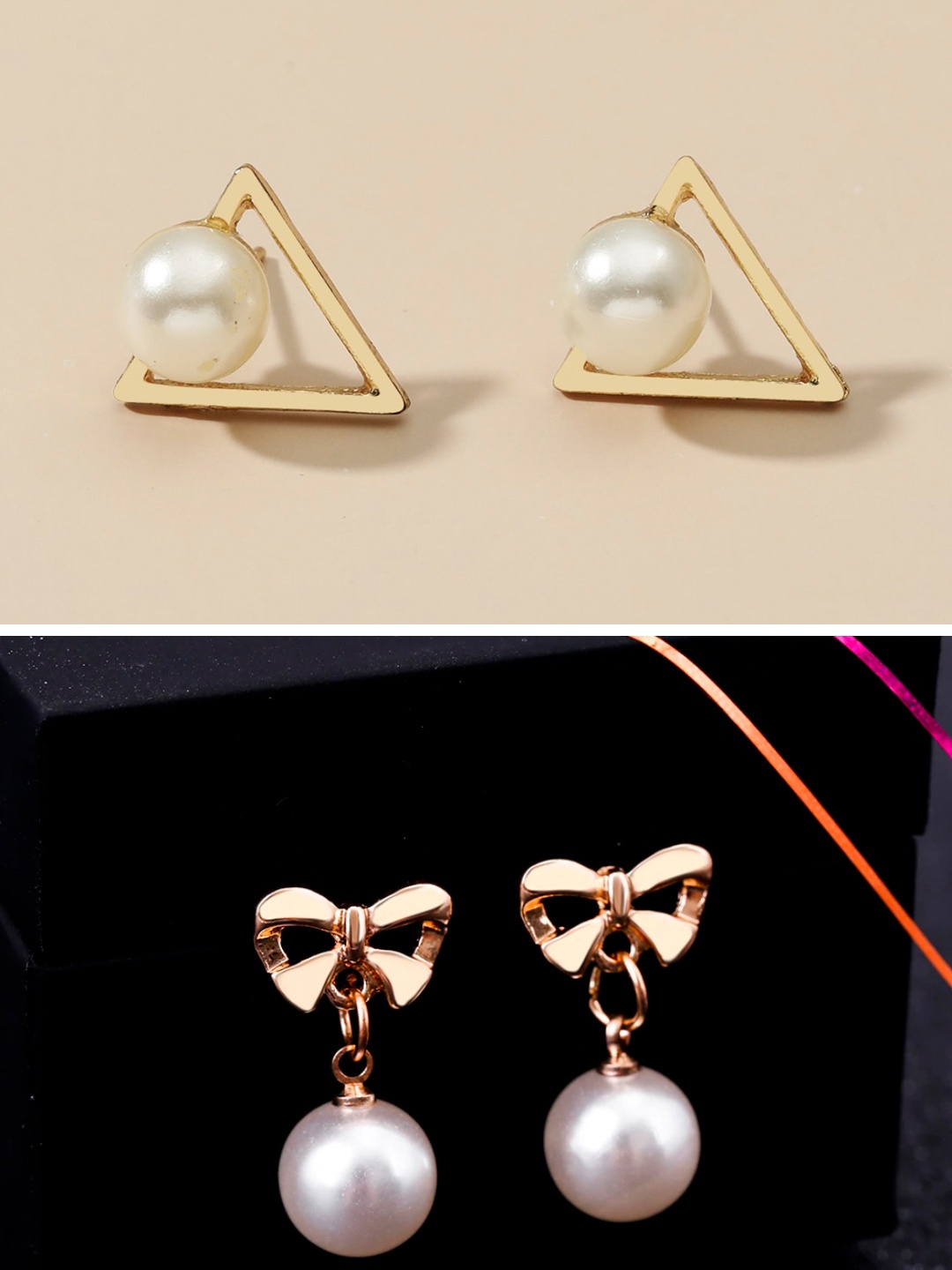 

OOMPH Set of 2 Gold-Plated Handcrafted Earrings
