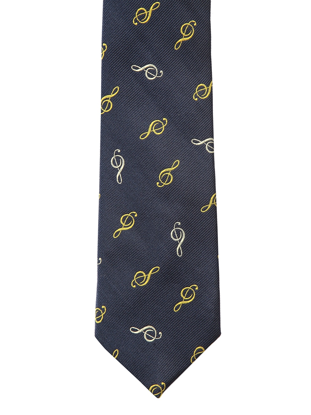 

Alvaro Castagnino Men Black & White Printed Broad Tie