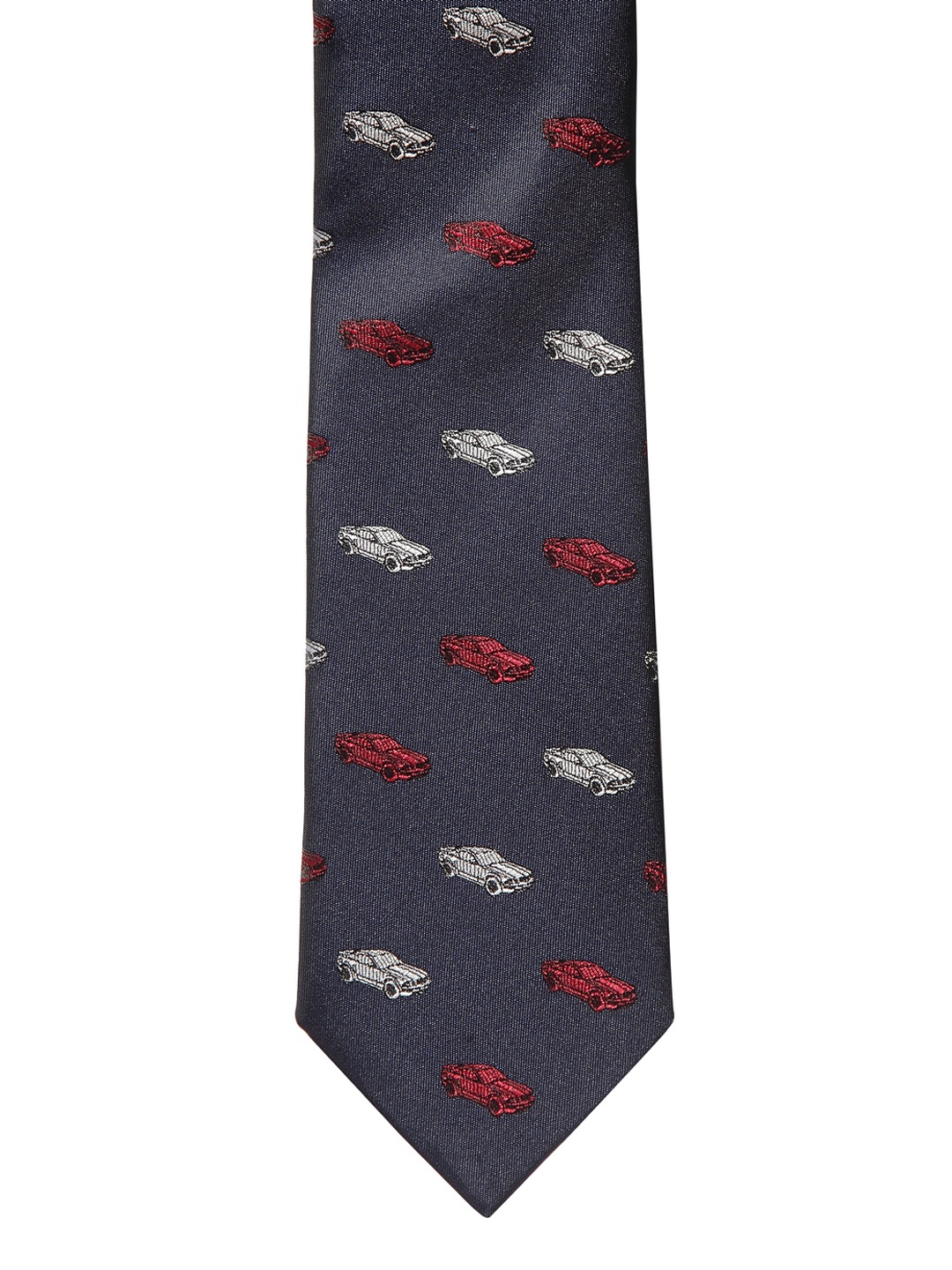 

Alvaro Castagnino Grey & White Printed Broad Tie