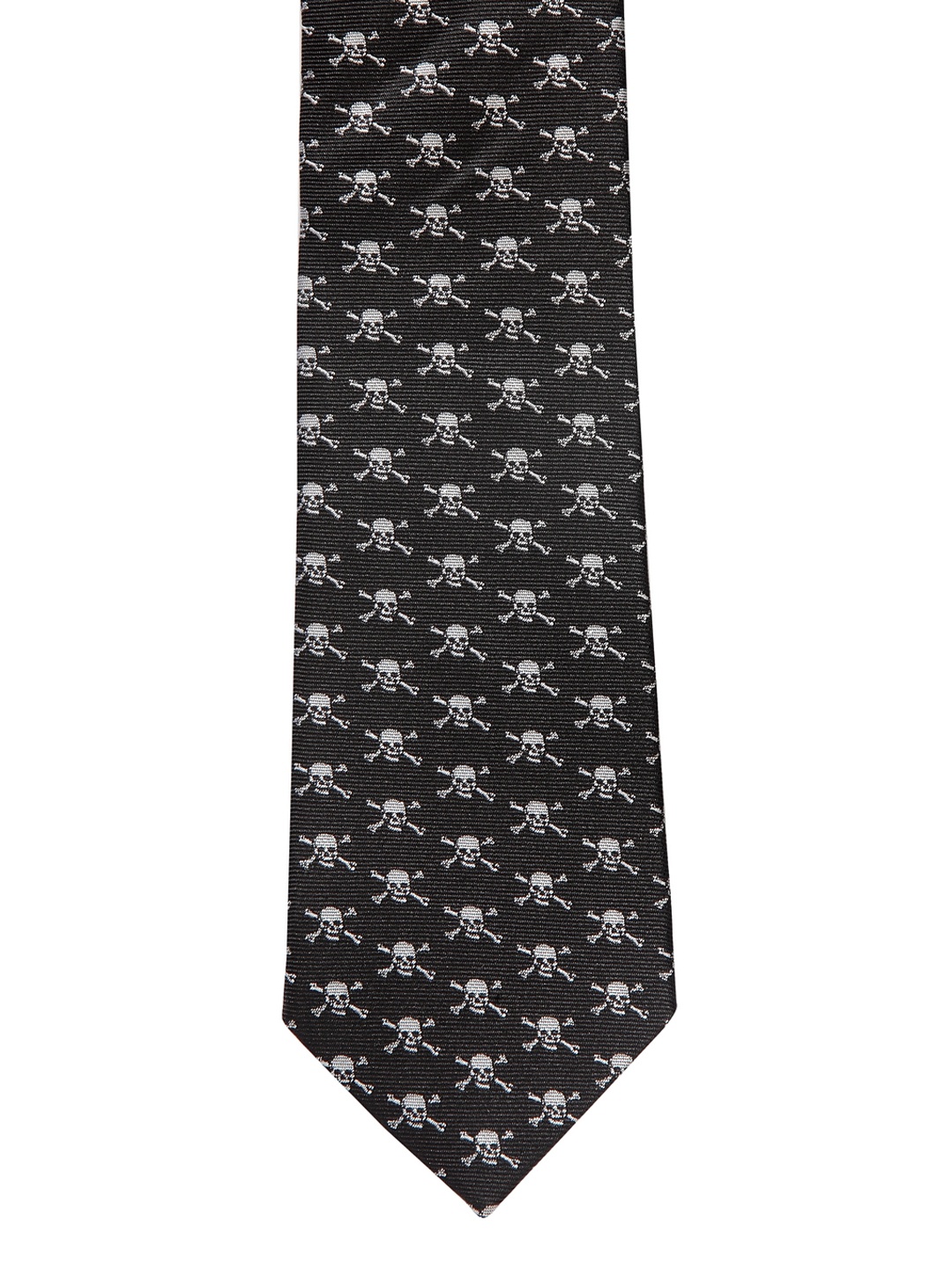 

Alvaro Castagnino Men Black & White Printed Broad Tie