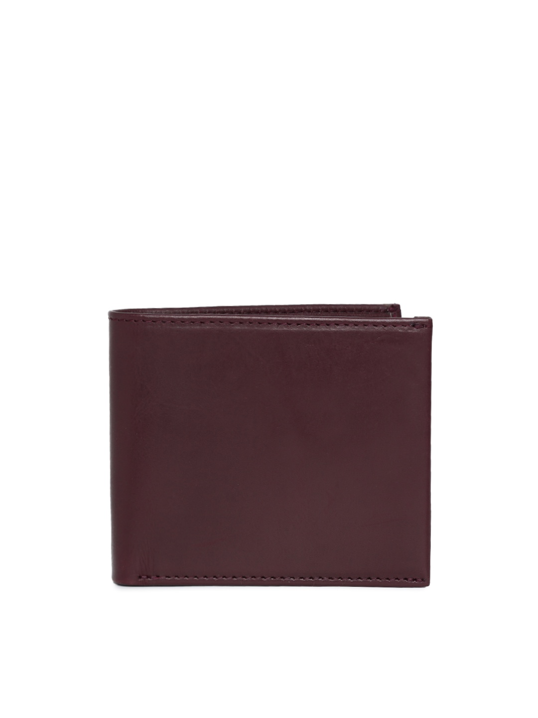 

Raymond Men Maroon Solid Two Fold Leather Wallet