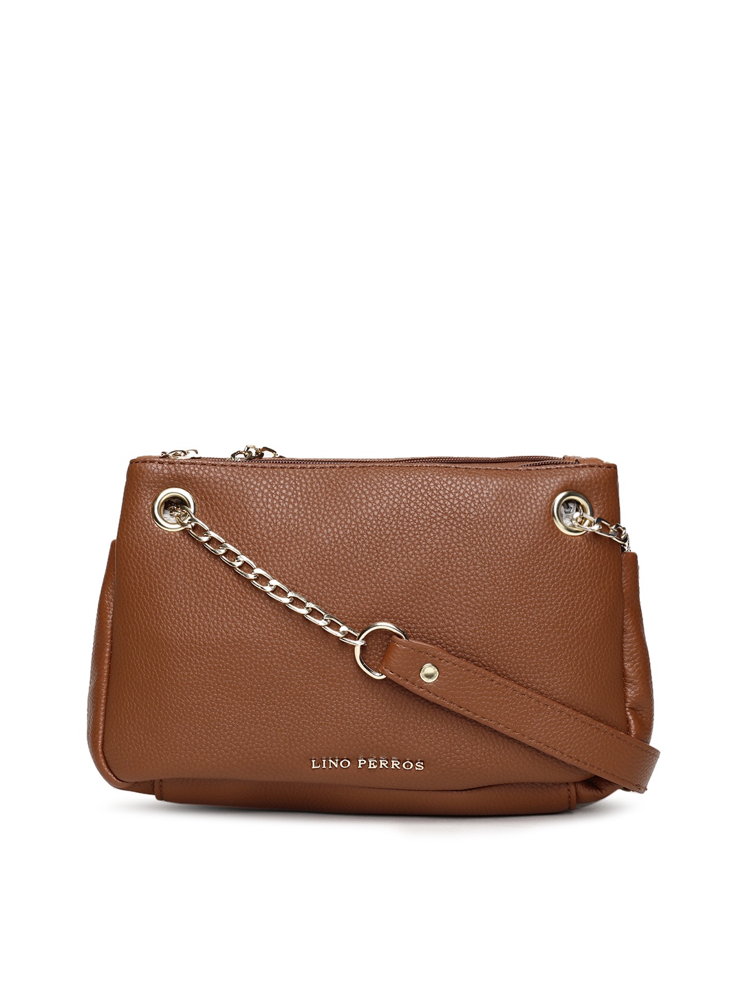 

Lino Perros Tan Solid Sling Bag