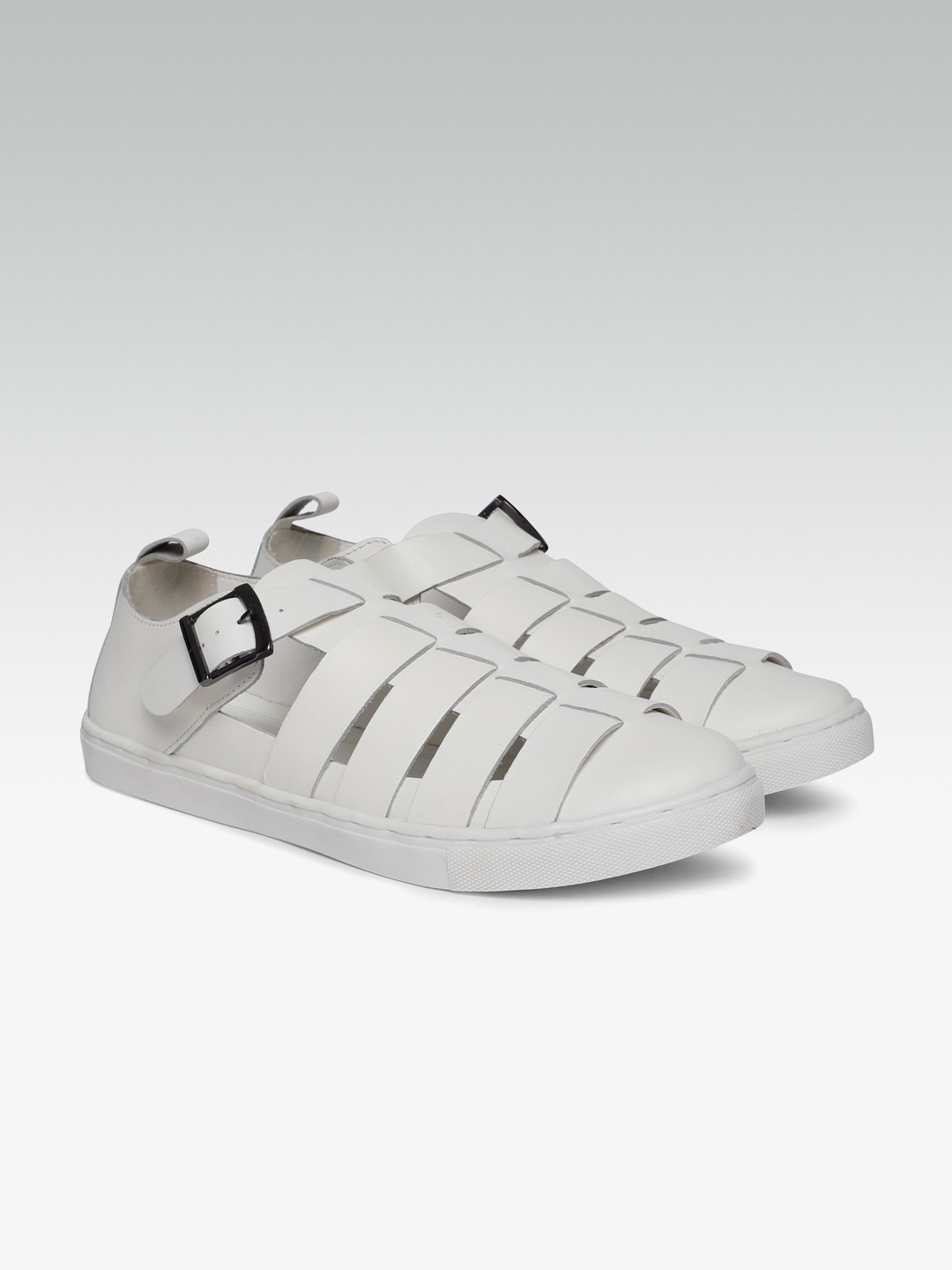 

Carlton London Men White Shoe-Style Sandals