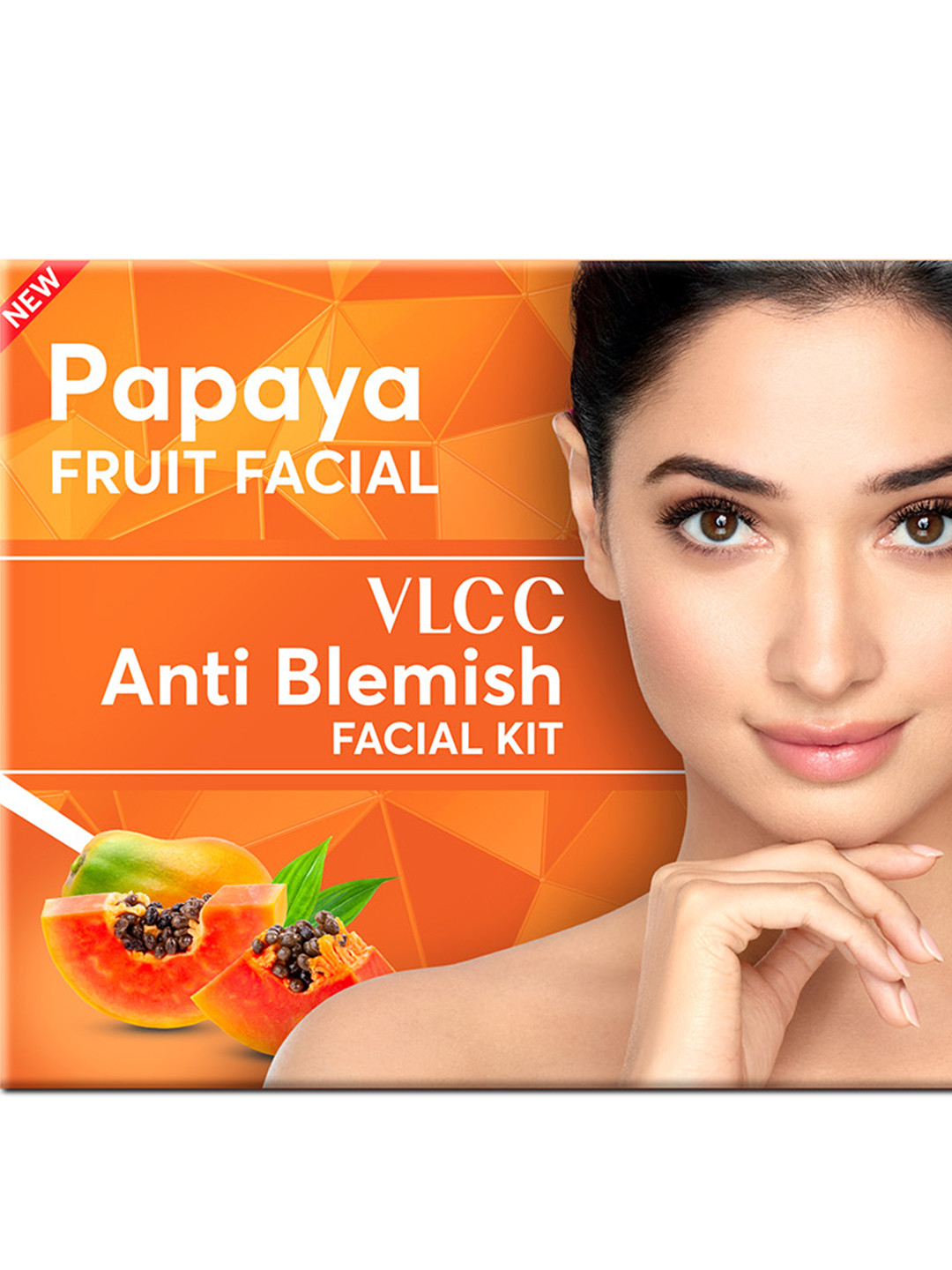

VLCC Papaya Fruit Single Facial Kit for Refreshed & Blemish Free Skin - 60 g, Orange