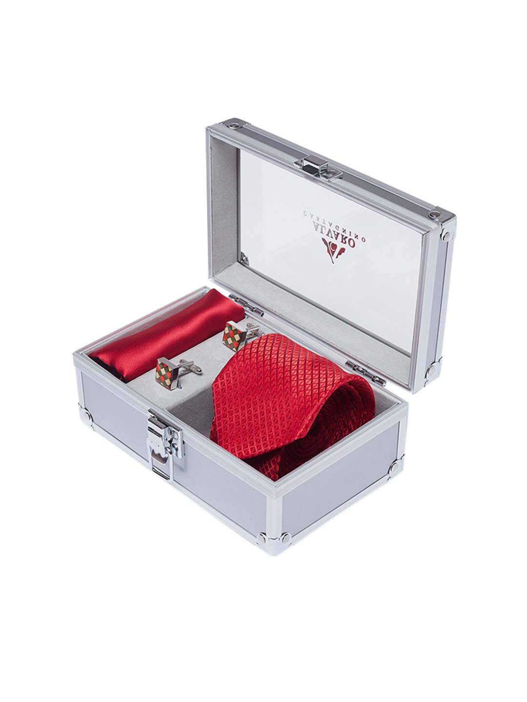 

Alvaro Castagnino Men Red Accessory Gift Set