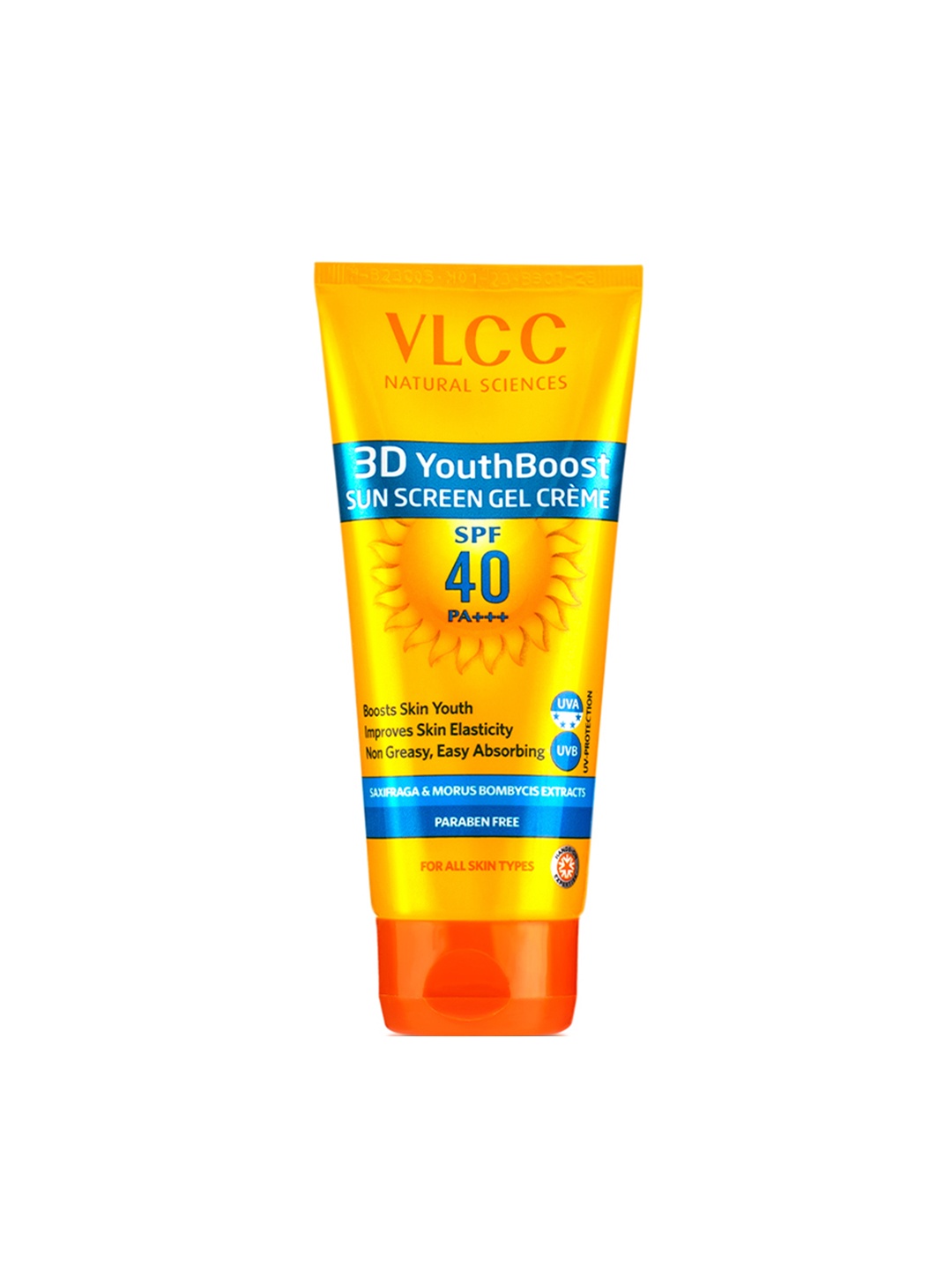 

3D Youth Boost Spf40 Sunscreen Gel Cream - 100 Gm, Orange