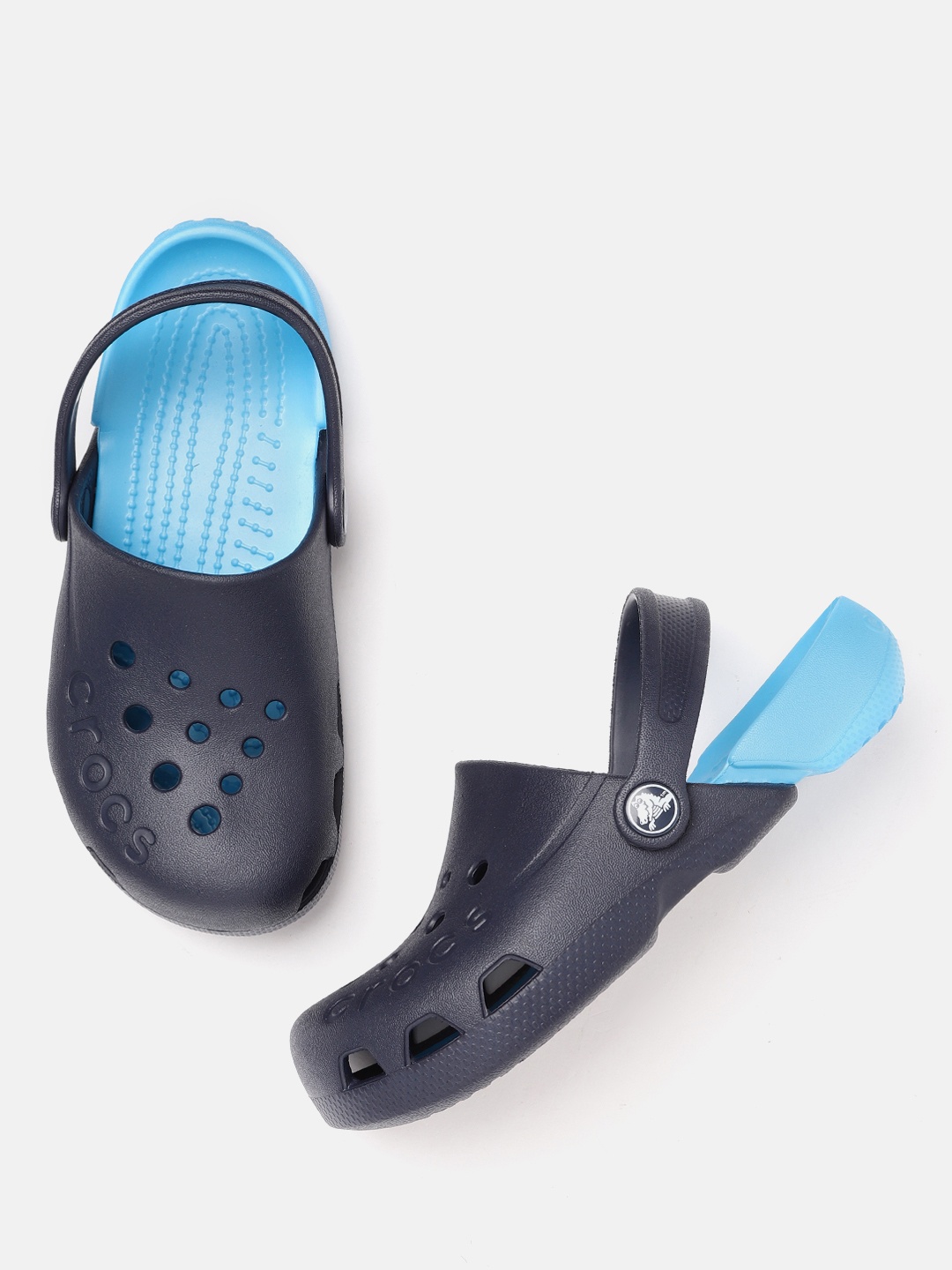 

Crocs Boys Navy Blue Clogs with Cut-Outs