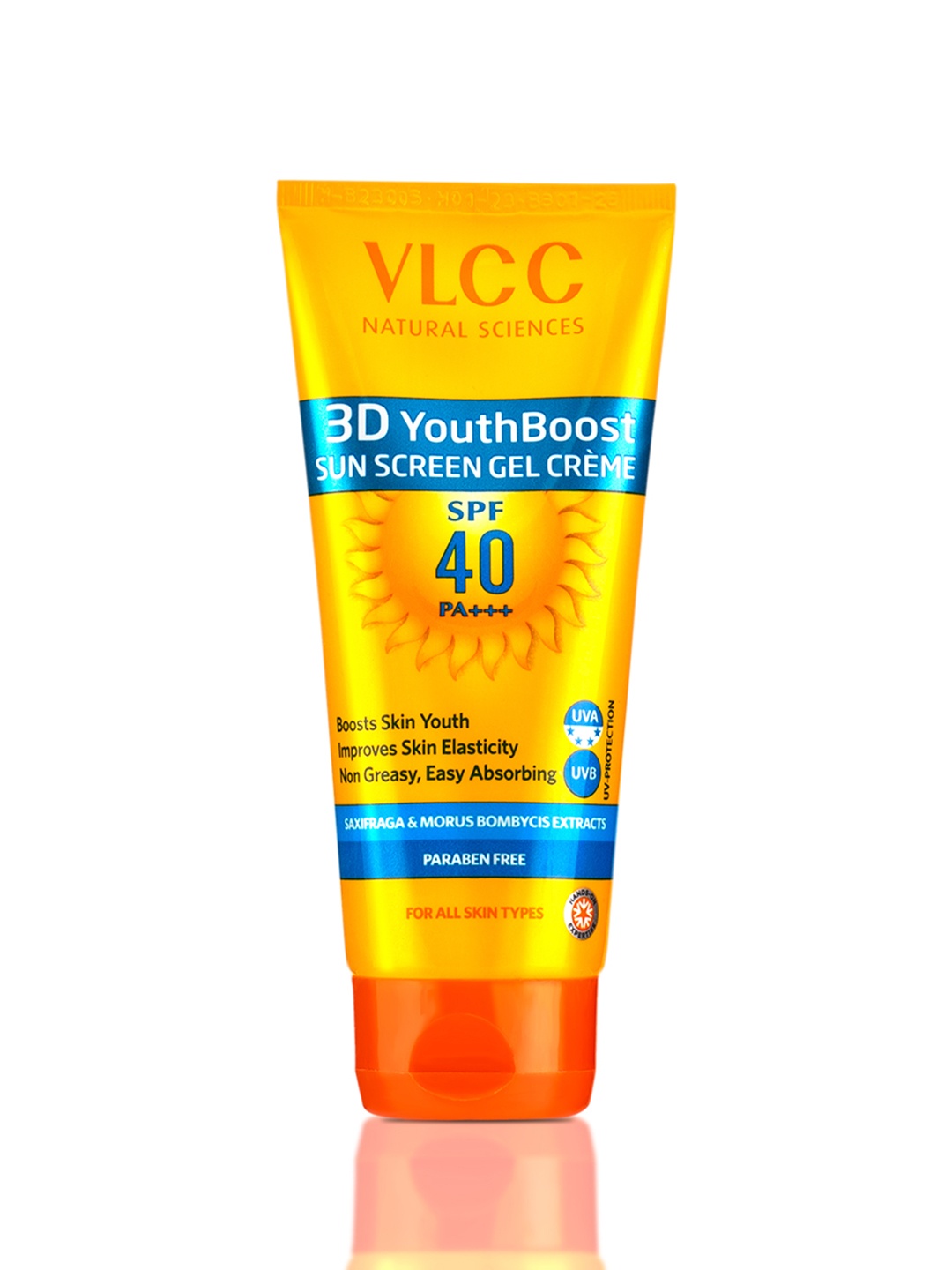 

3D Youth Boost Spf40 Sunscreen Gel Cream - 50Gm, Orange