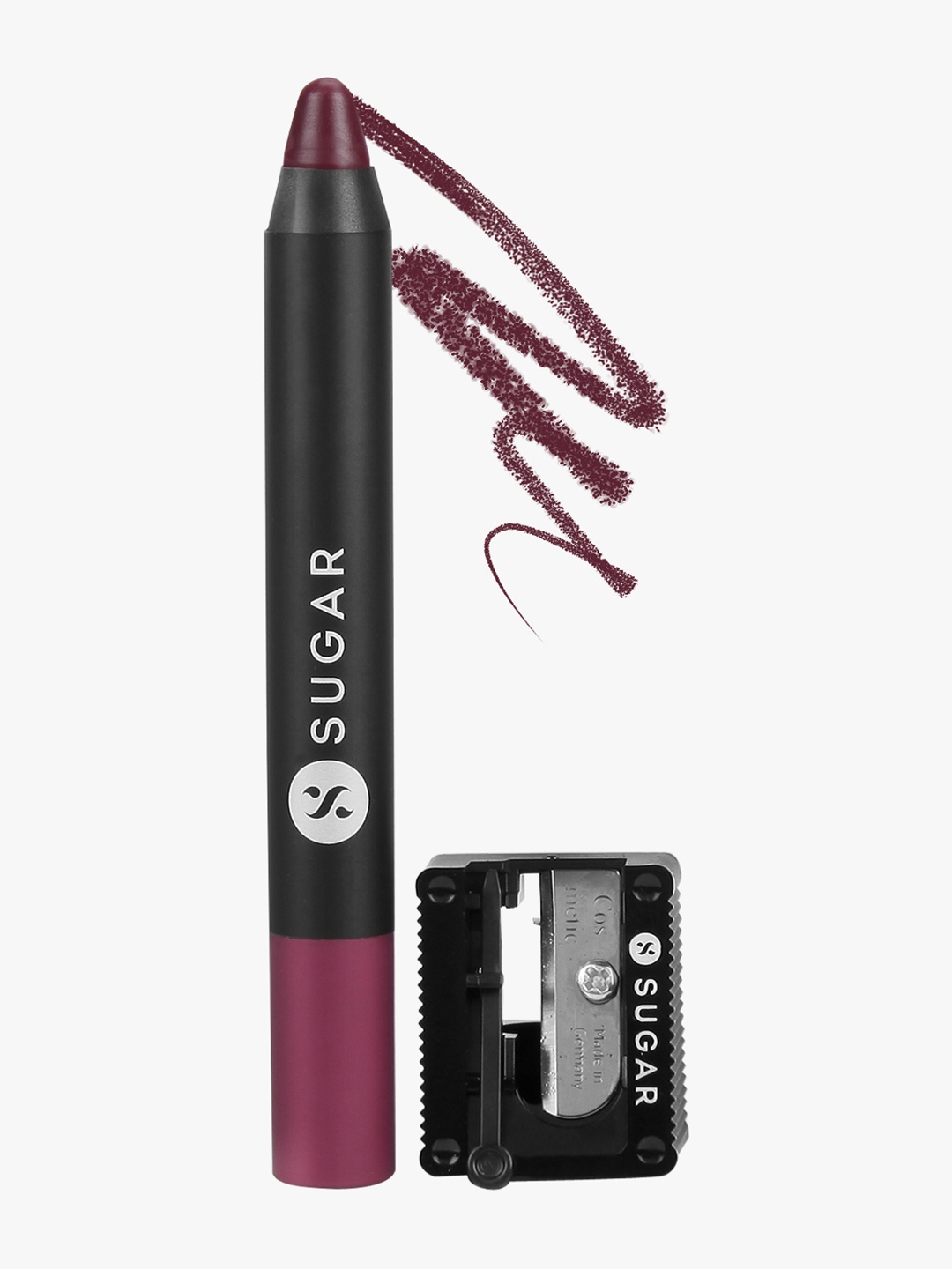 

SUGAR Matte As Hell Crayon Lipstick with Sharpener - 03 Poison Ivy 2.8 g, Maroon