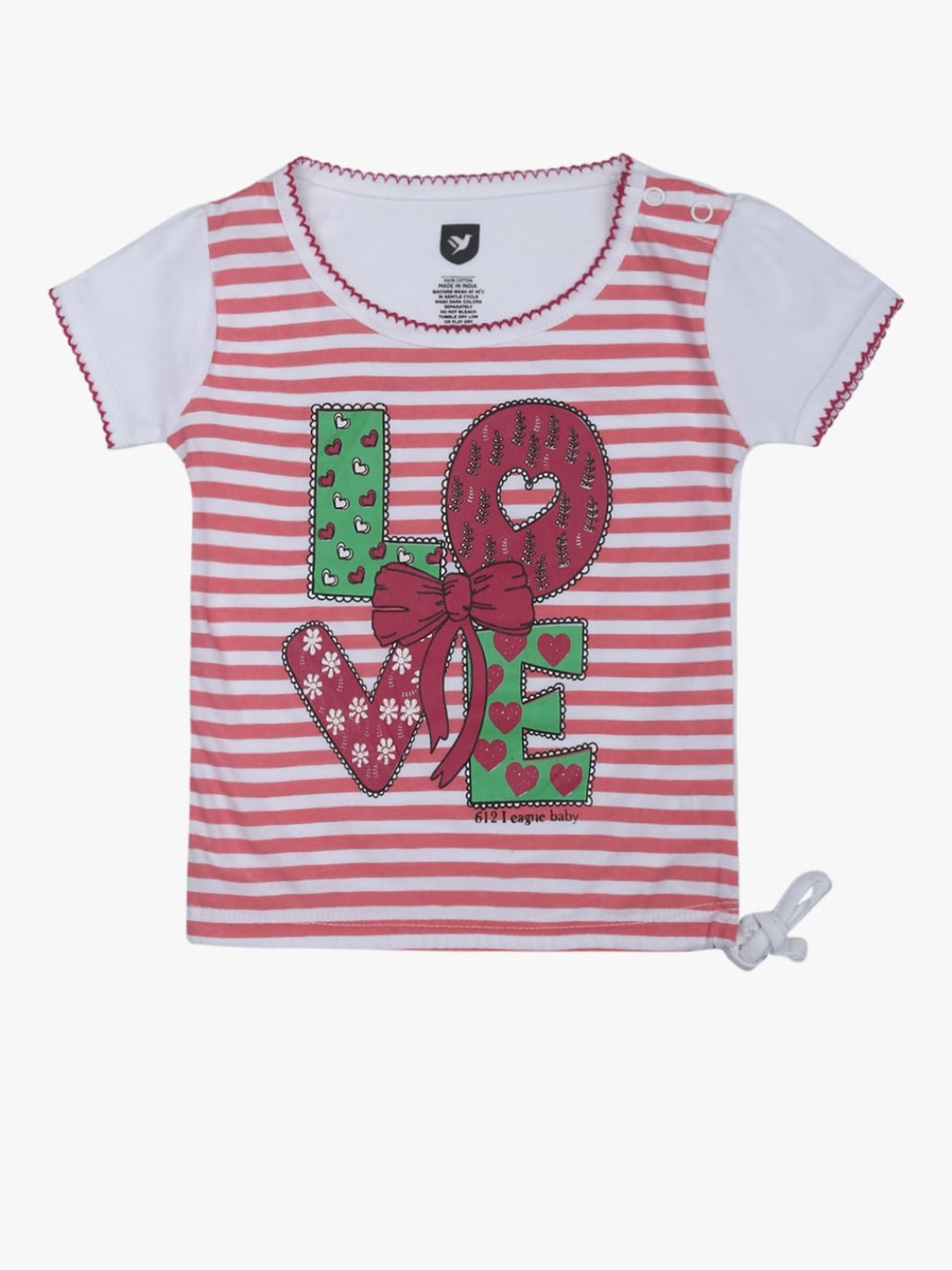 

Pink Casual Pure Cotton Top