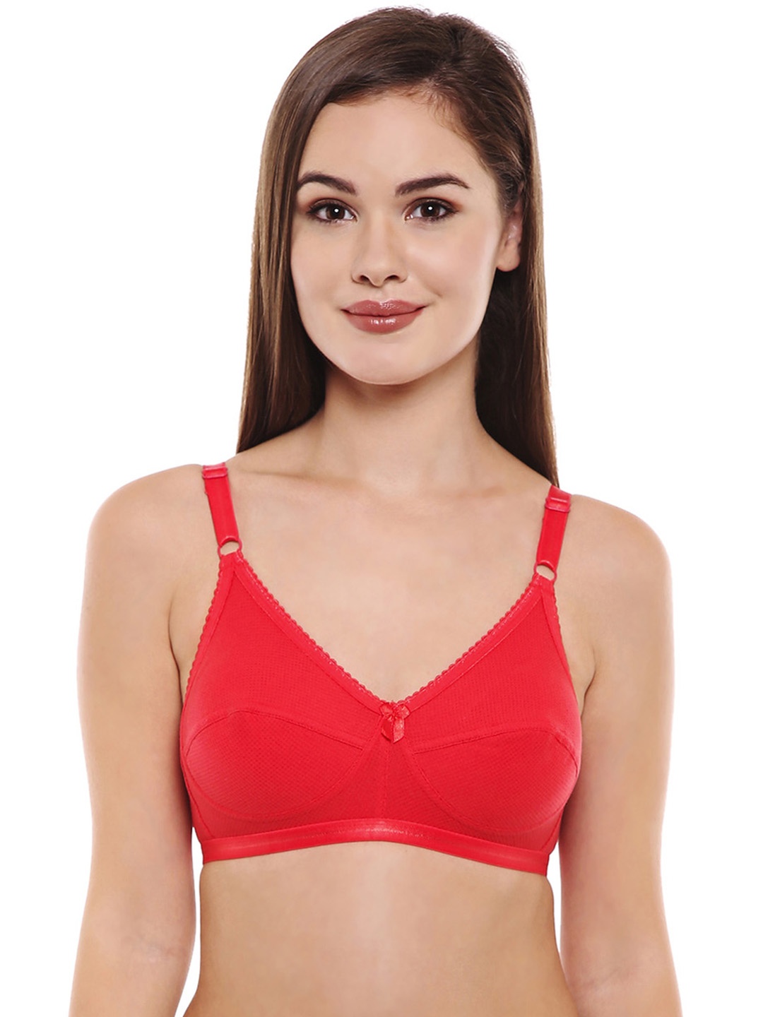 

Bodycare Women Red Solid Everyday Bra CD1517RED