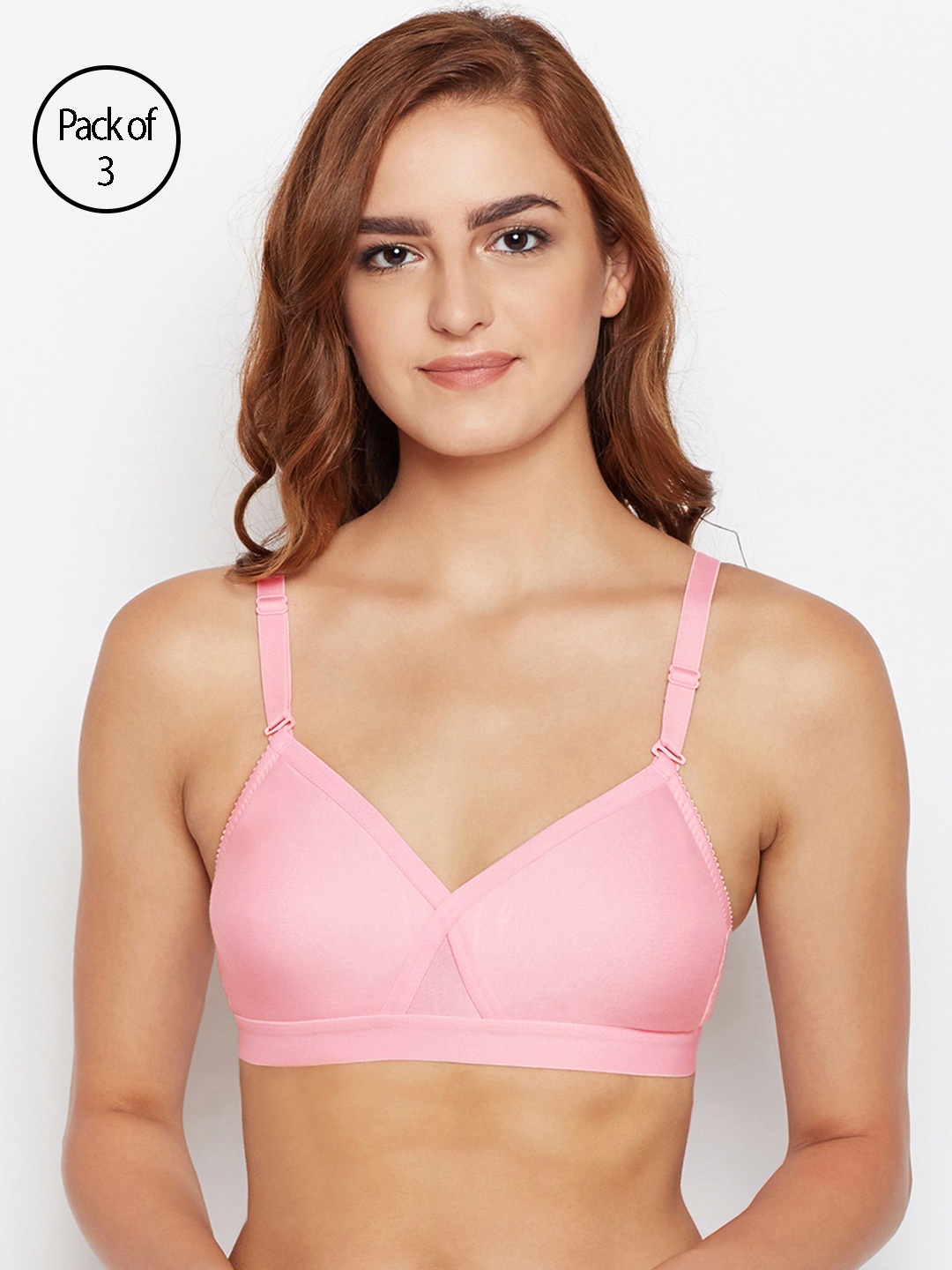 

Bodycare Women Pack of 3 Pink T-shirt Bra 5589PI