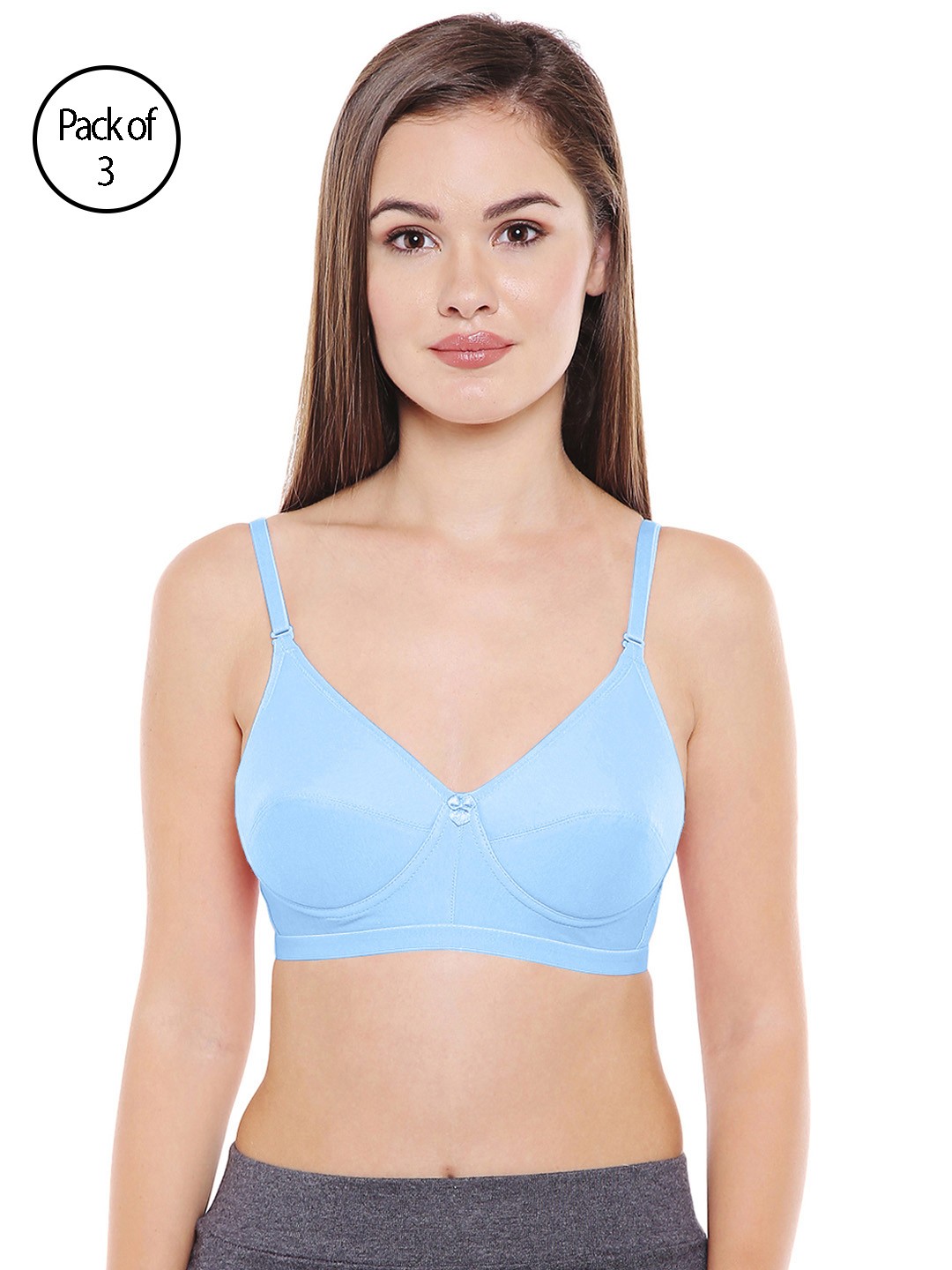 

Bodycare Women Pack of 2 Turquoise Blue T-shirt Bras 1574SK