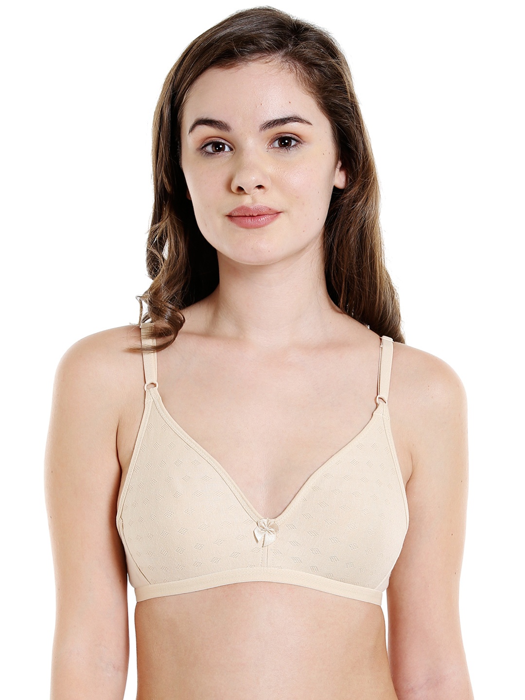 

Bodycare Women Pack of 3 Beige Solid T-shirt Bra 5555S