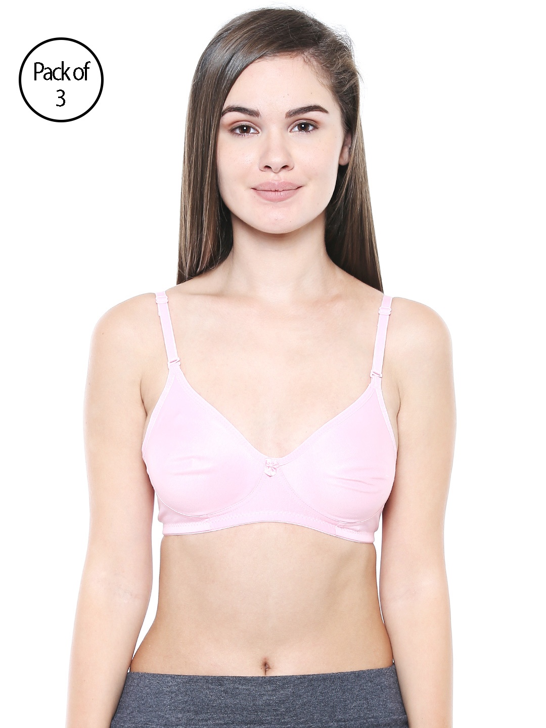 

Bodycare Women Pack of 3 Pink T-shirt Bra 5554PI