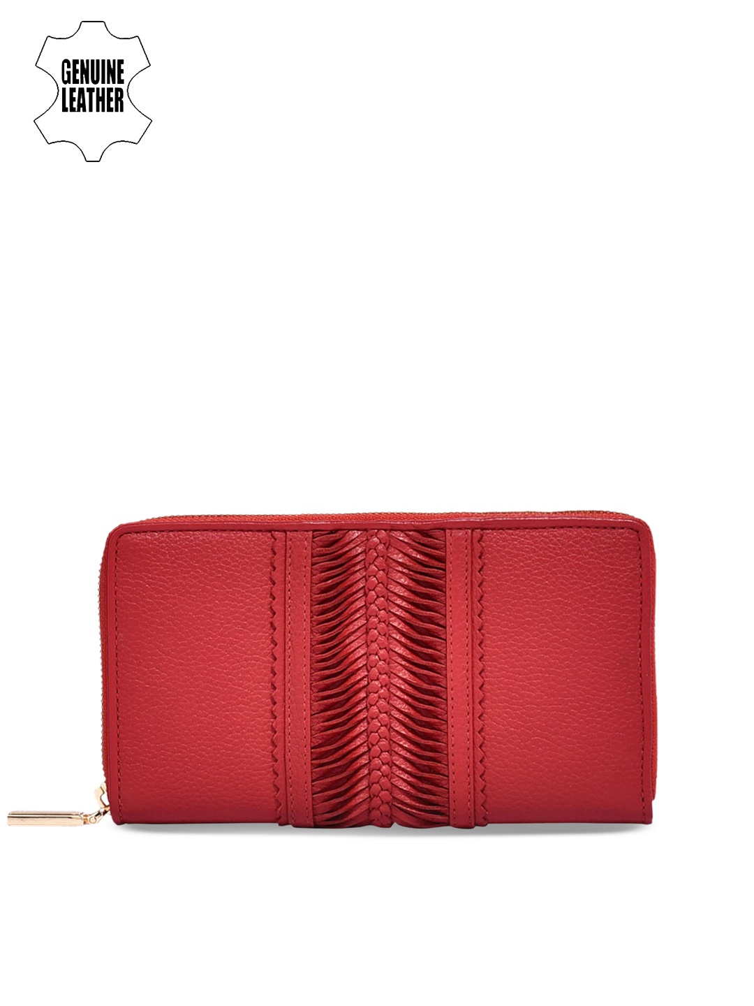 

Eske Women Red Solid Zip Around Wallet