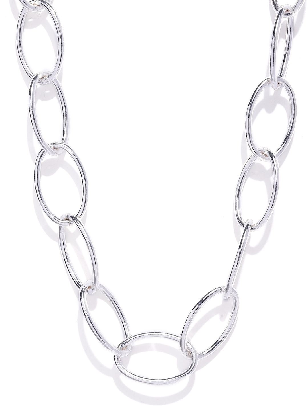 

Accessorize Silver-Toned Link Detailed Necklace