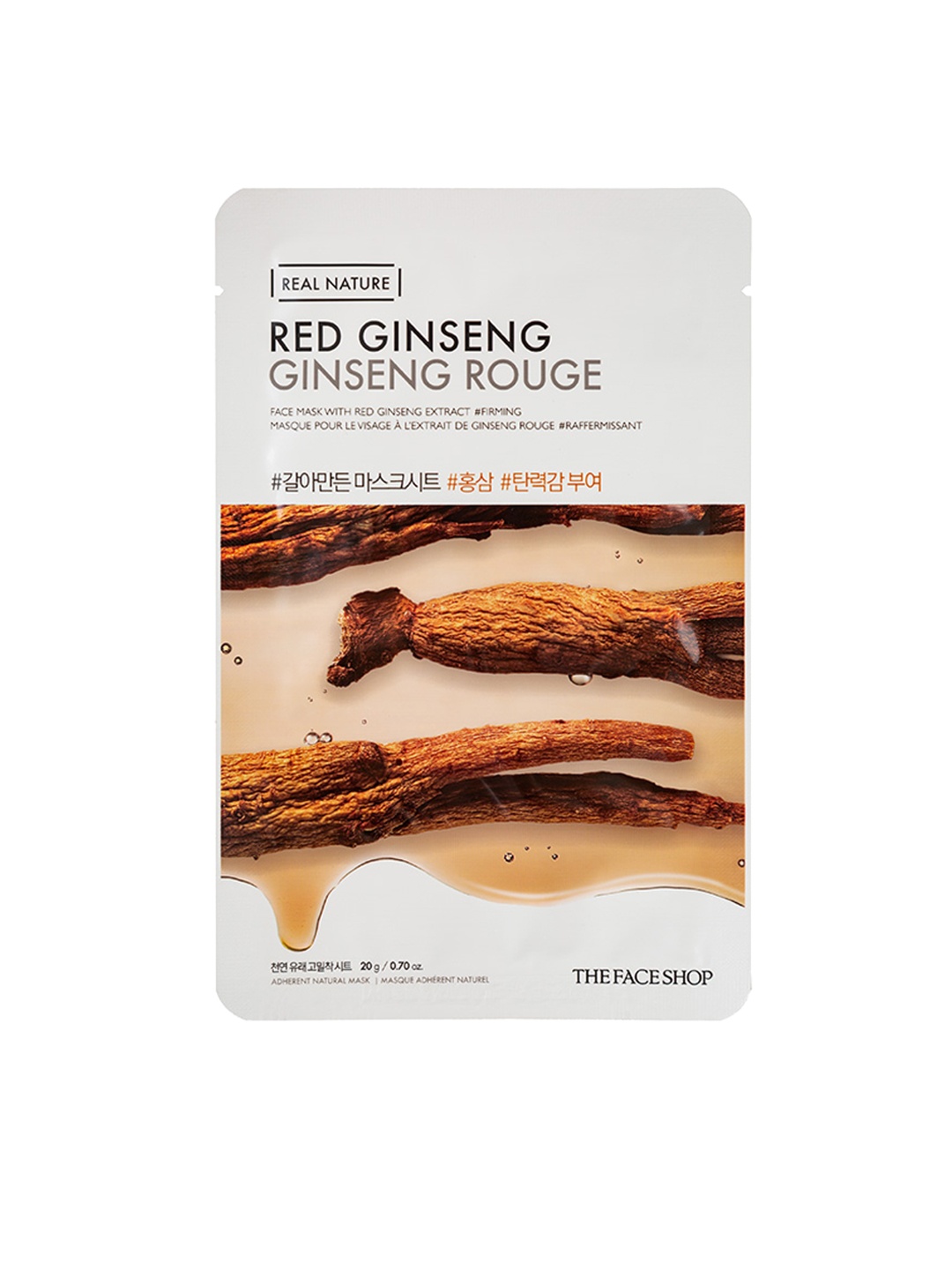 

The Face Shop Real Nature Red Ginseng Face Mask 20 g, White