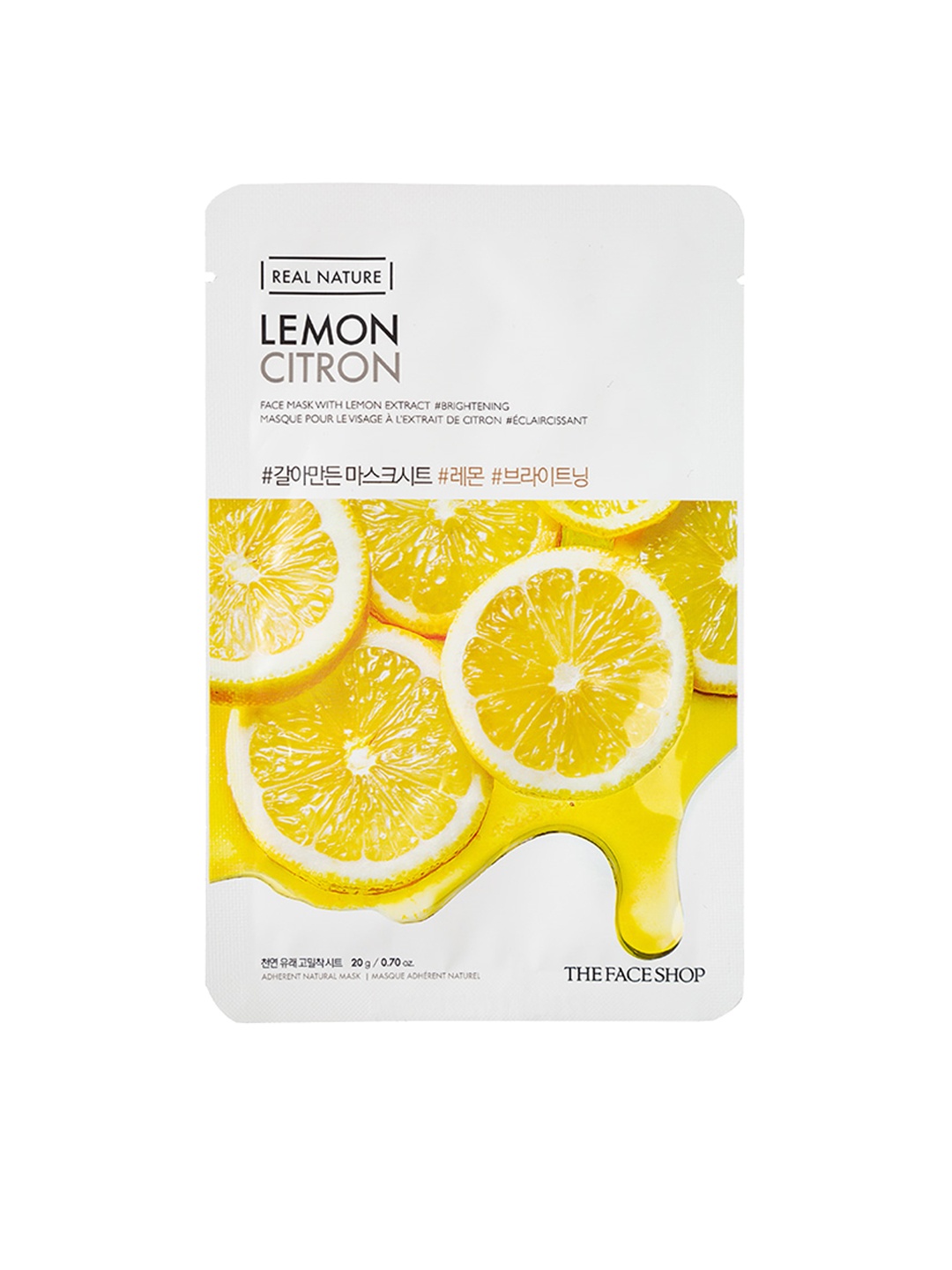 

The Face Shop Real Nature Lemon Face Mask 20 g, White
