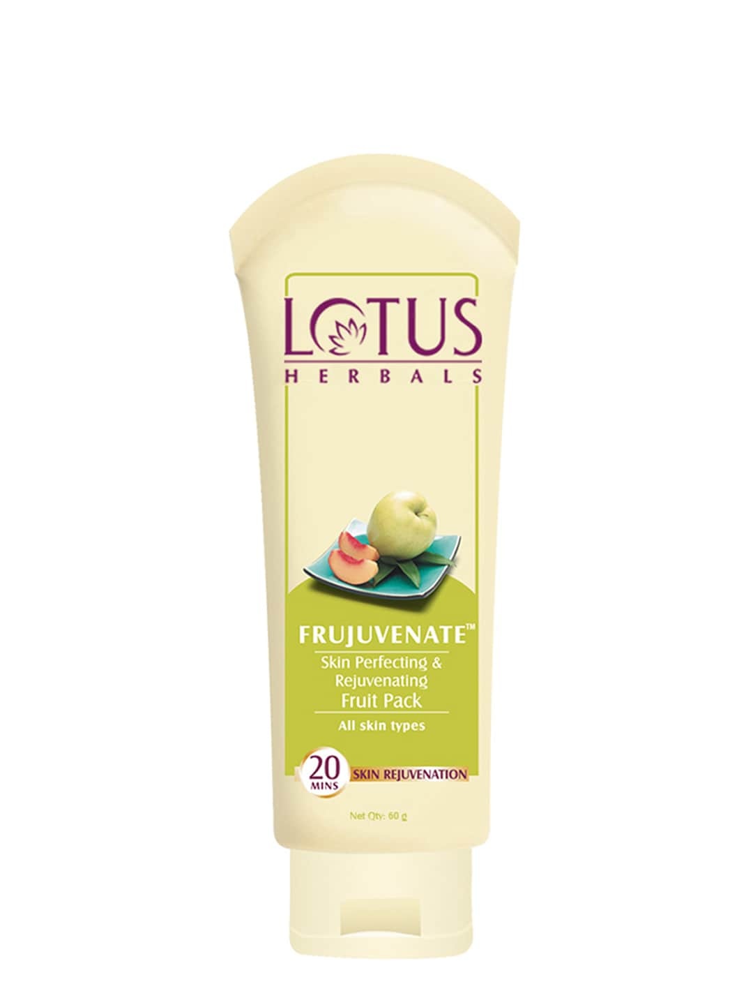 

Lotus Herbals Sustainable Frujuvenate Skin Perfecting Rejuvenating Fruit Pack 60 gm, Cream