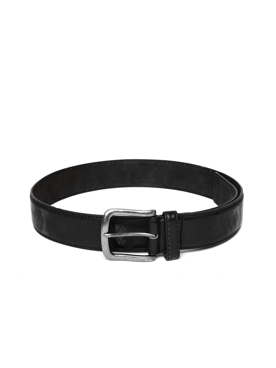 

HAMILTON Men Black Textured Formal Belt