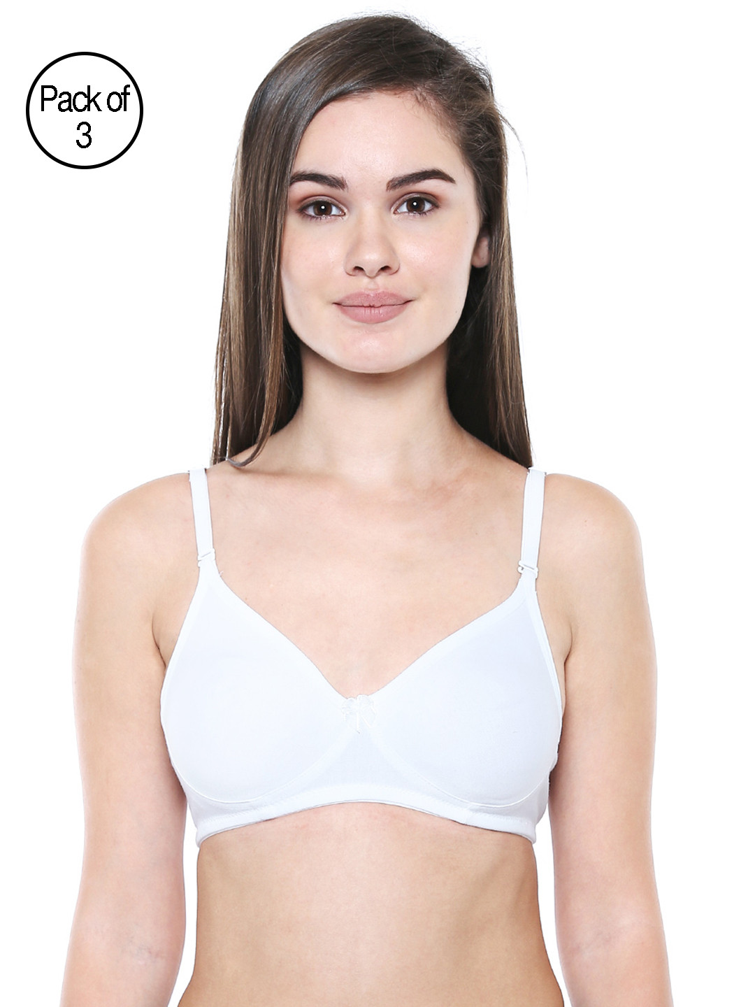 

Bodycare Women Pack of 3 T-shirt Bras 5554W, White