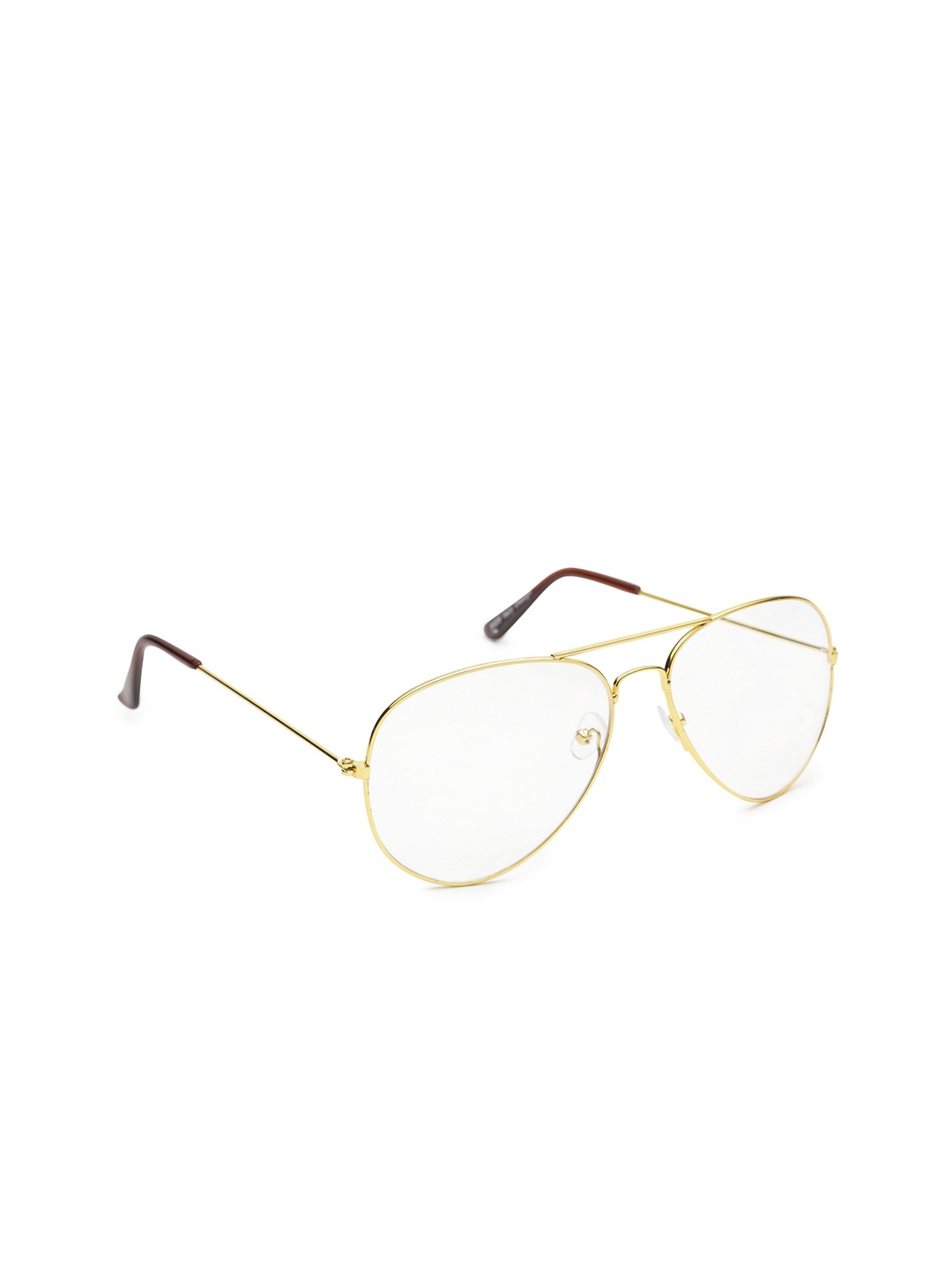 

Get Glamr Unisex Aviator Sunglasses SG-UN-MT-225-9, Transparent