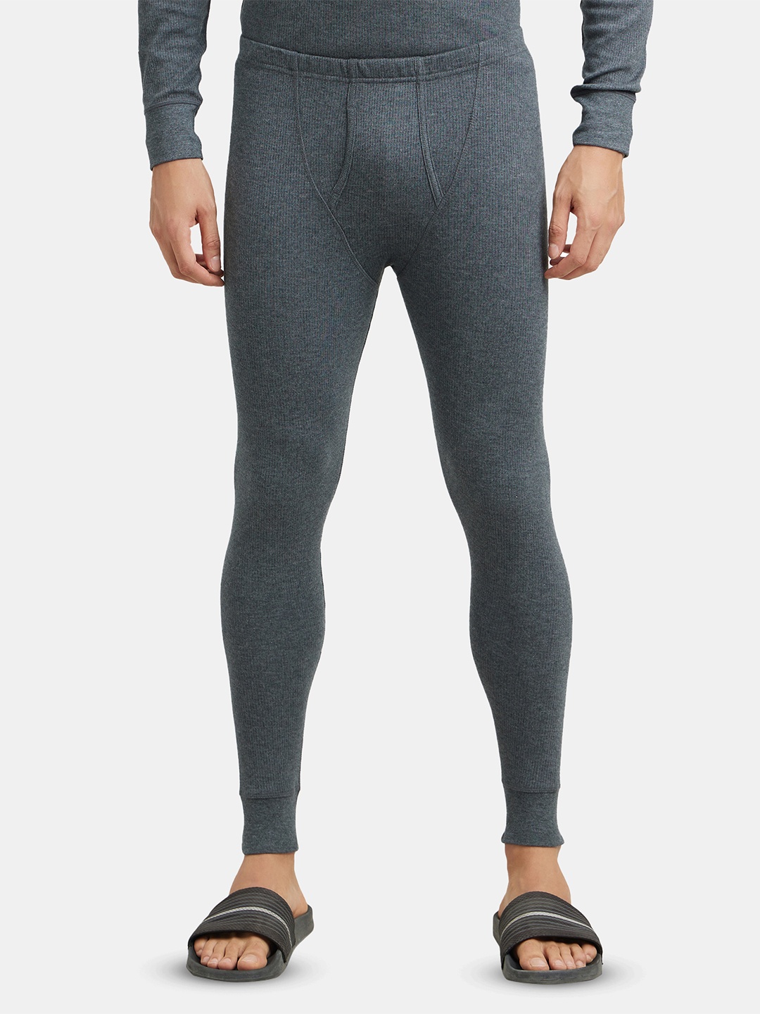 

Jockey Combed Cotton Rich Thermal Long Johns with StayWarm Technology-2420, Grey