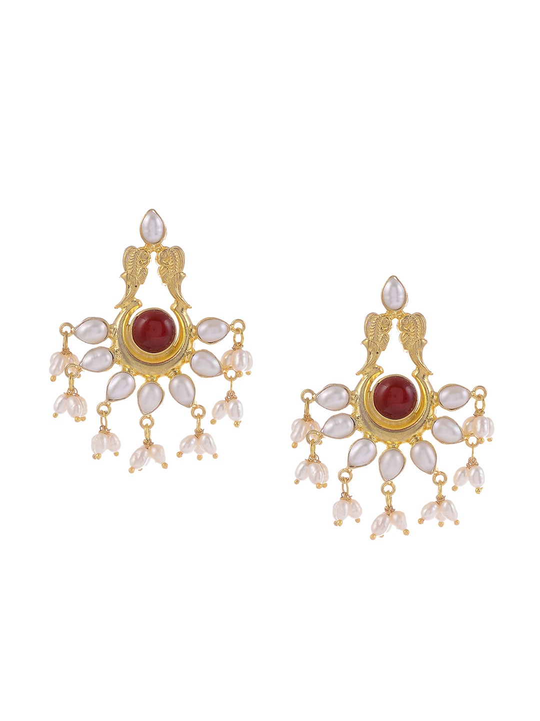 

Silvermerc Designs Gold-Plated Sterling Silver Handcrafted Classic Drop Earrings