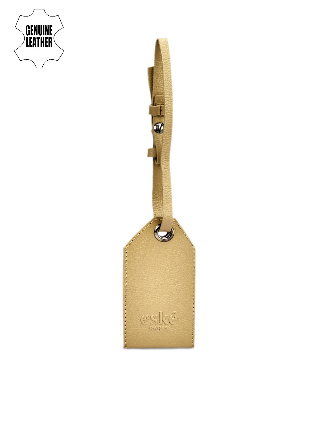 

Eske Men Beige Solid Luggage Tag