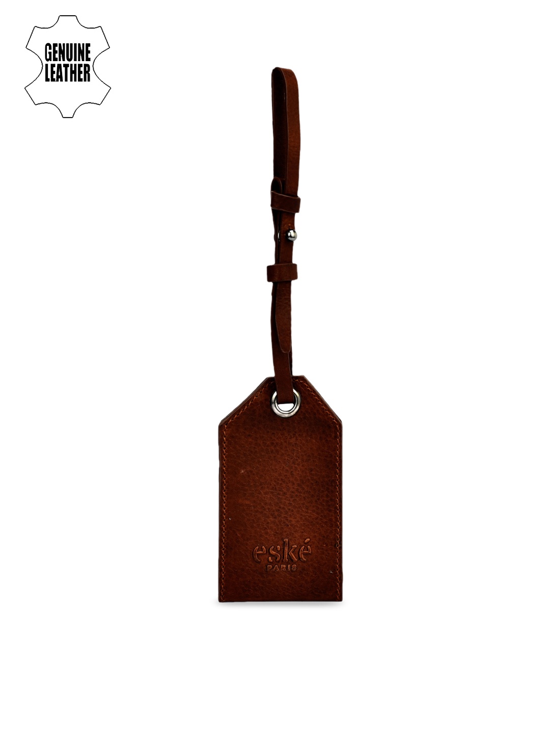 

Eske Men Brown Solid Luggage Tag