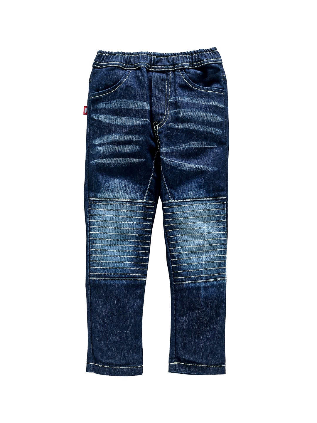 

Nino Bambino Boys Navy Blue Regular Fit Mid-Rise Clean Look Sustainable Jeans