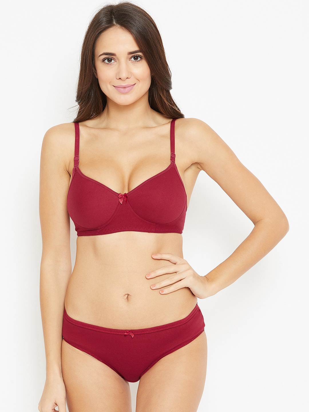 

N-Gal Maroon Bridal Lingerie Set NTDLS06