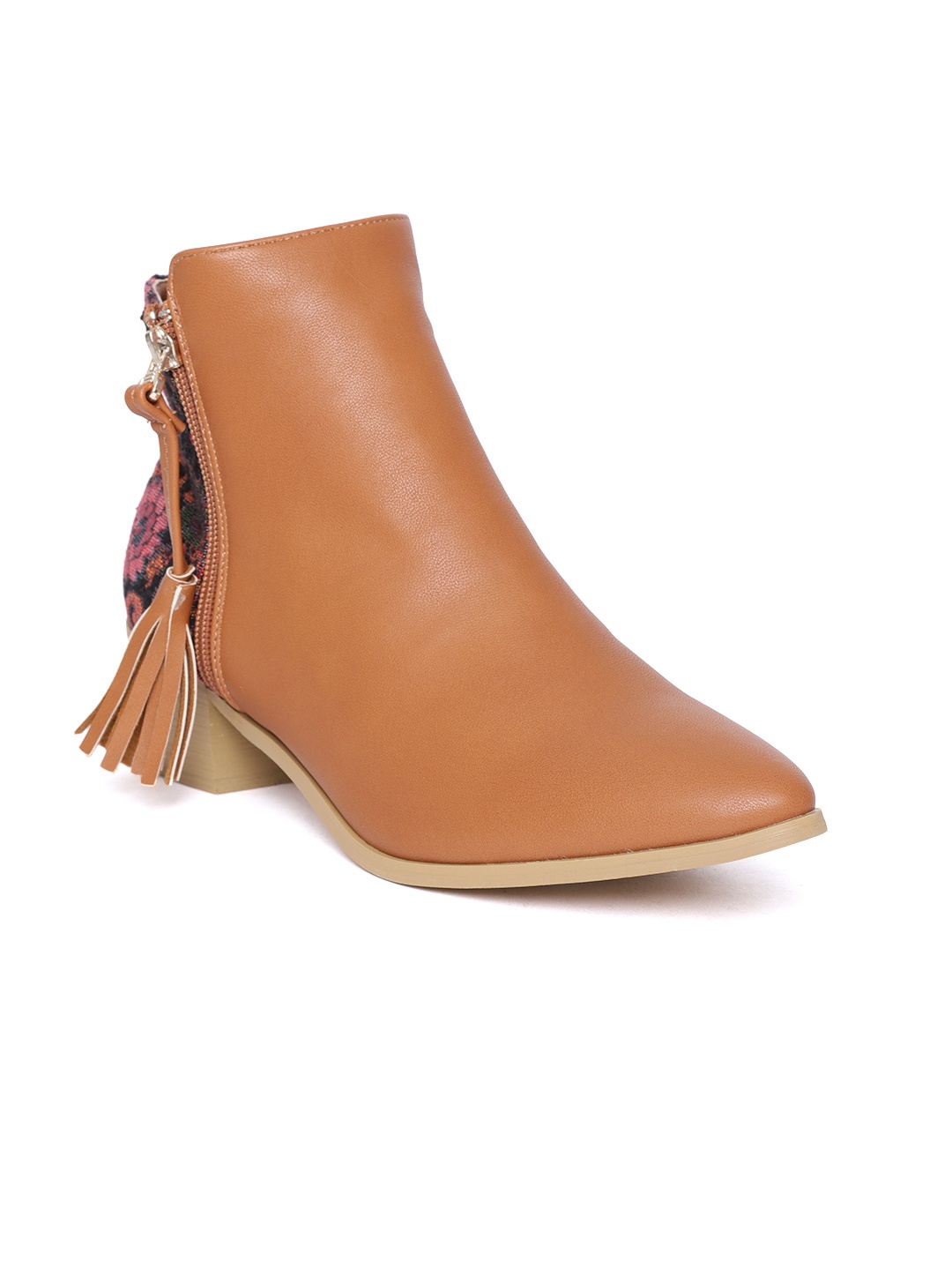 

Allen Solly Women Tan Solid Heeled Boots