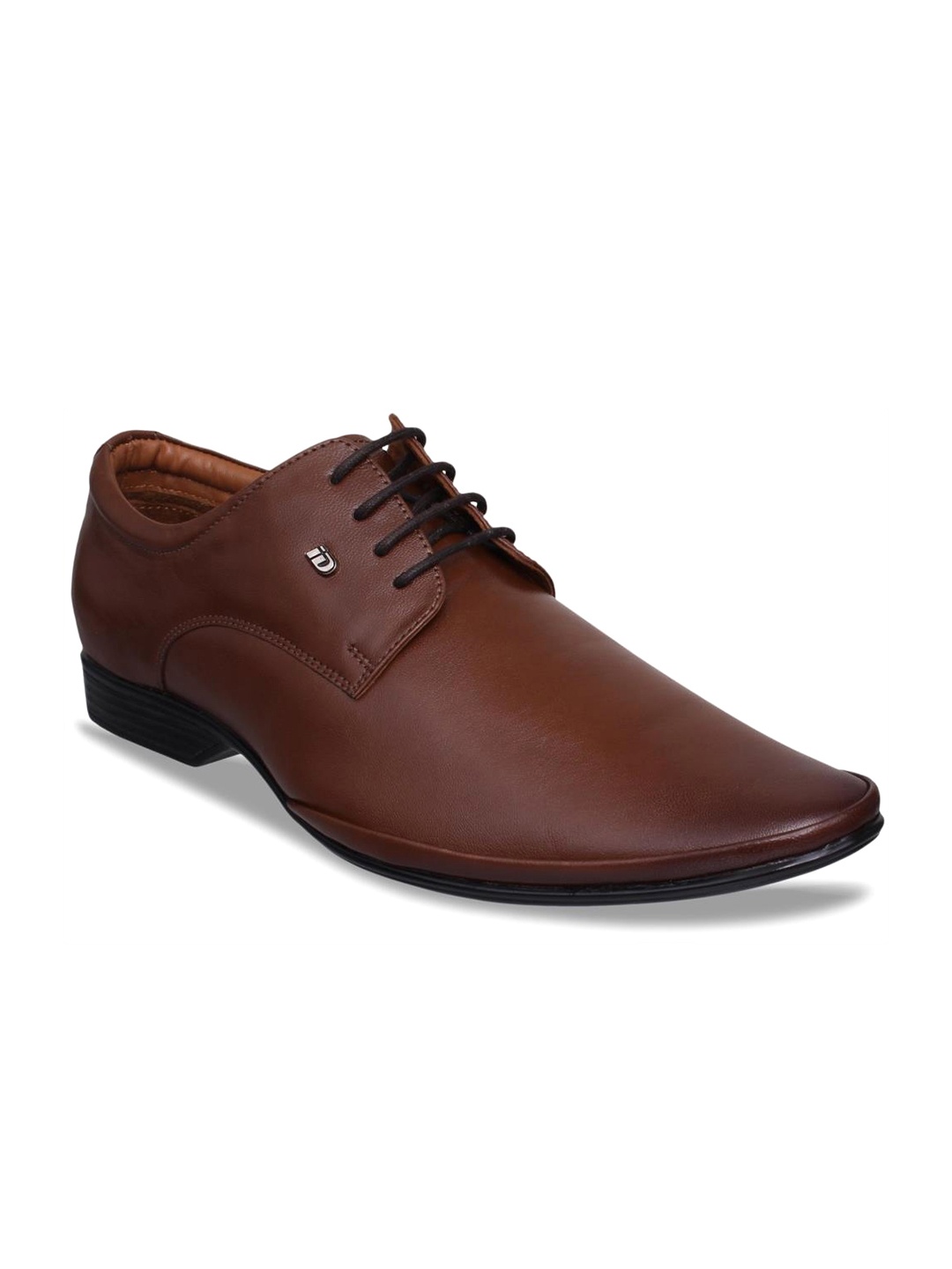 

ID Men Tan Brown Leather Formal Derbys