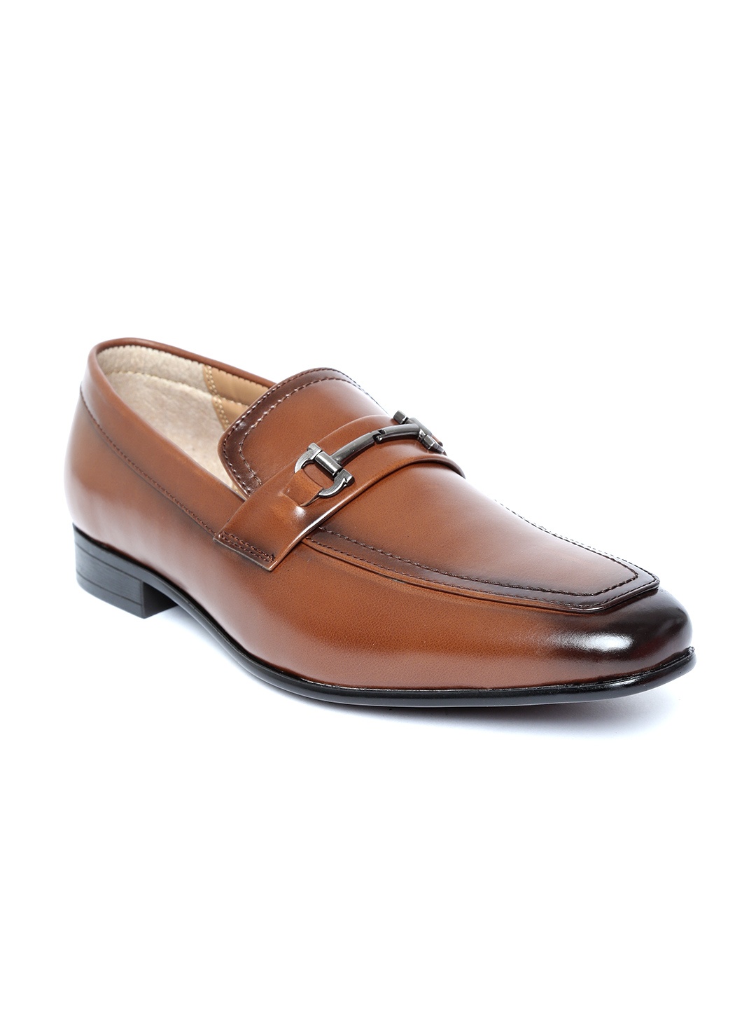 

San Frissco Men Tan Brown Formal Slip-Ons