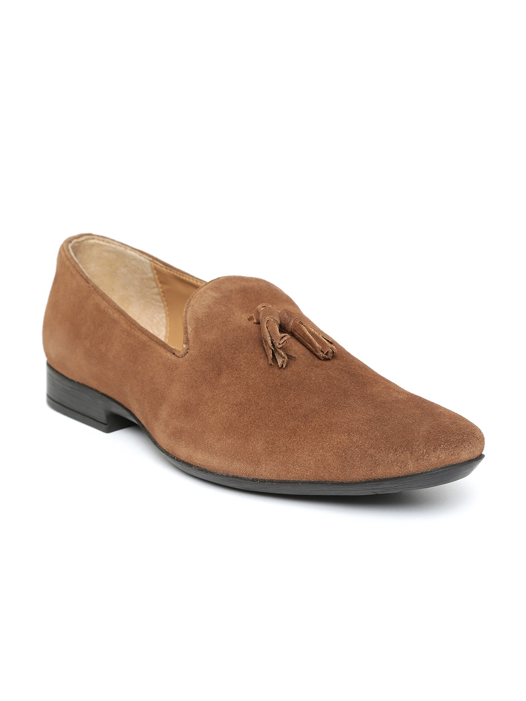 

San Frissco Men Brown Suede Semiformal Slip-Ons