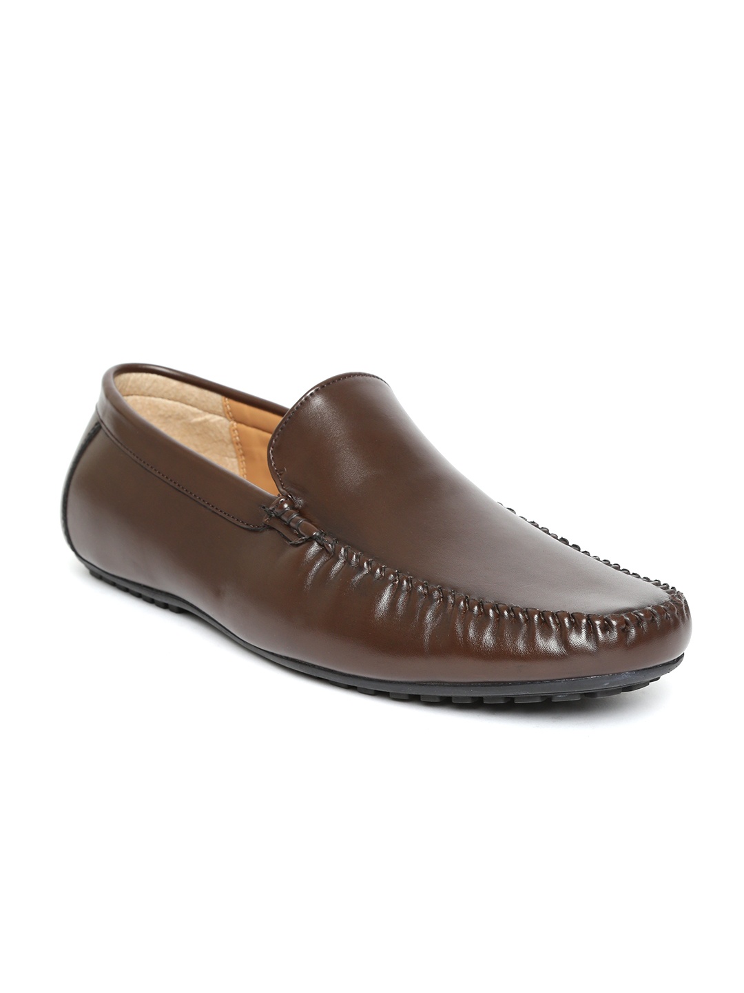 

San Frissco Men Coffee Brown Driving Shoes