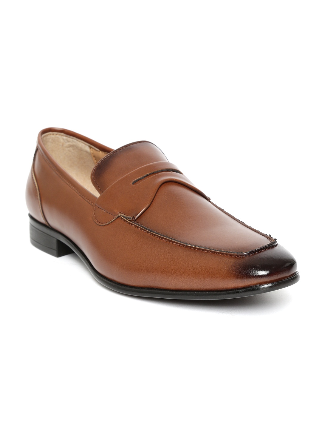 

San Frissco Men Tan Brown Formal Slip-Ons