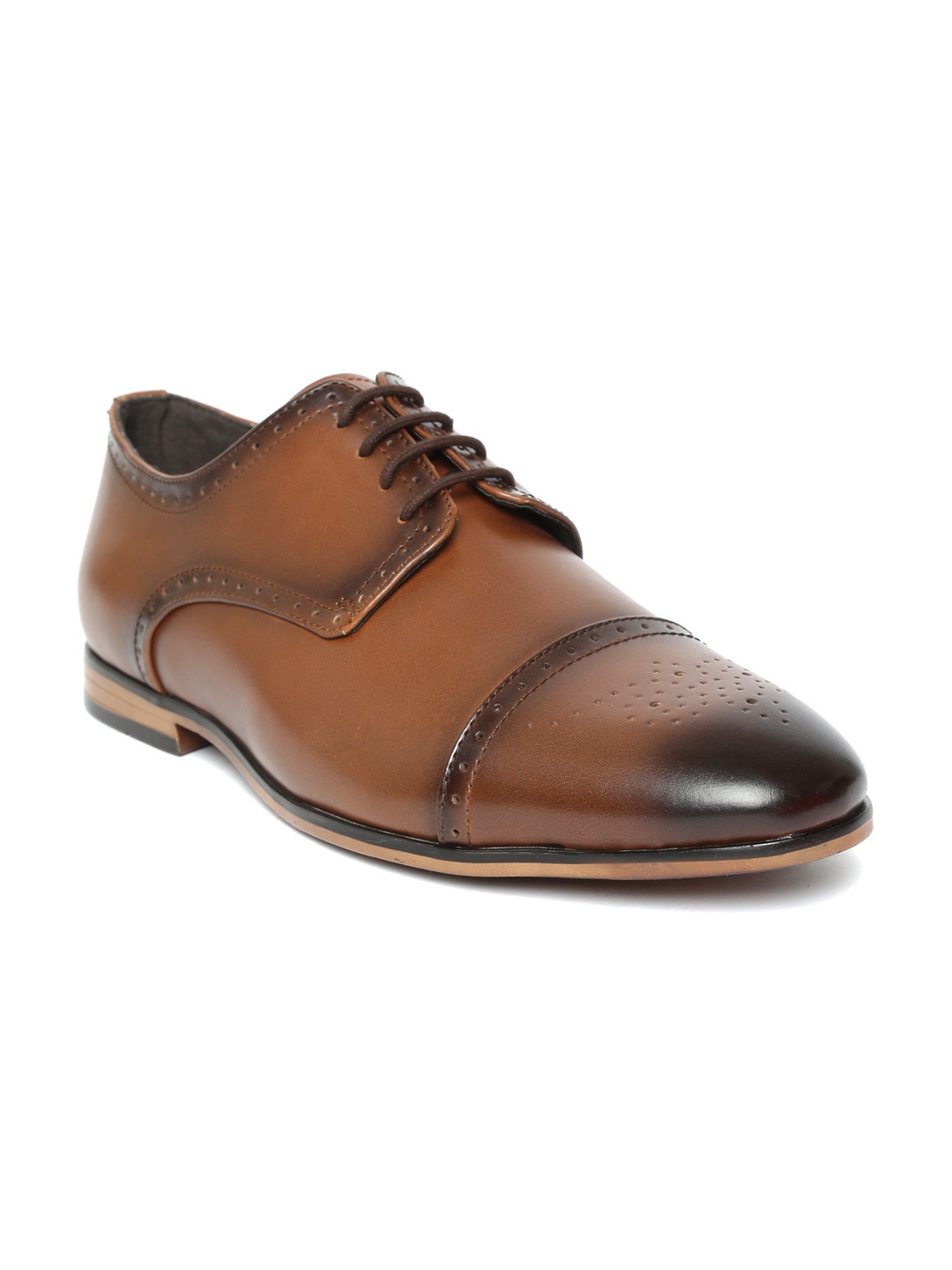 

San Frissco Men Brown Formal Oxfords