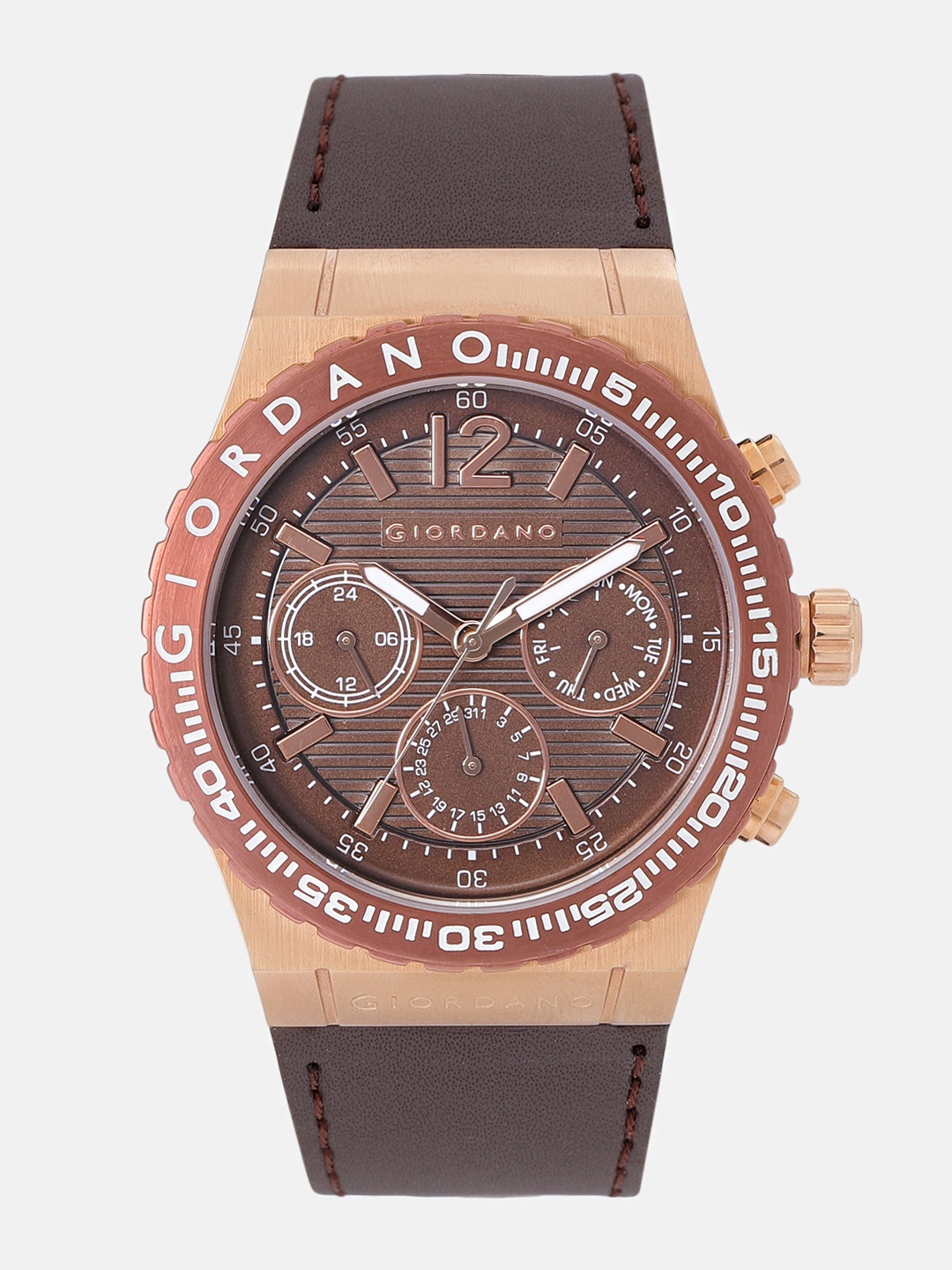 

GIORDANO Men Brown Analogue Watch