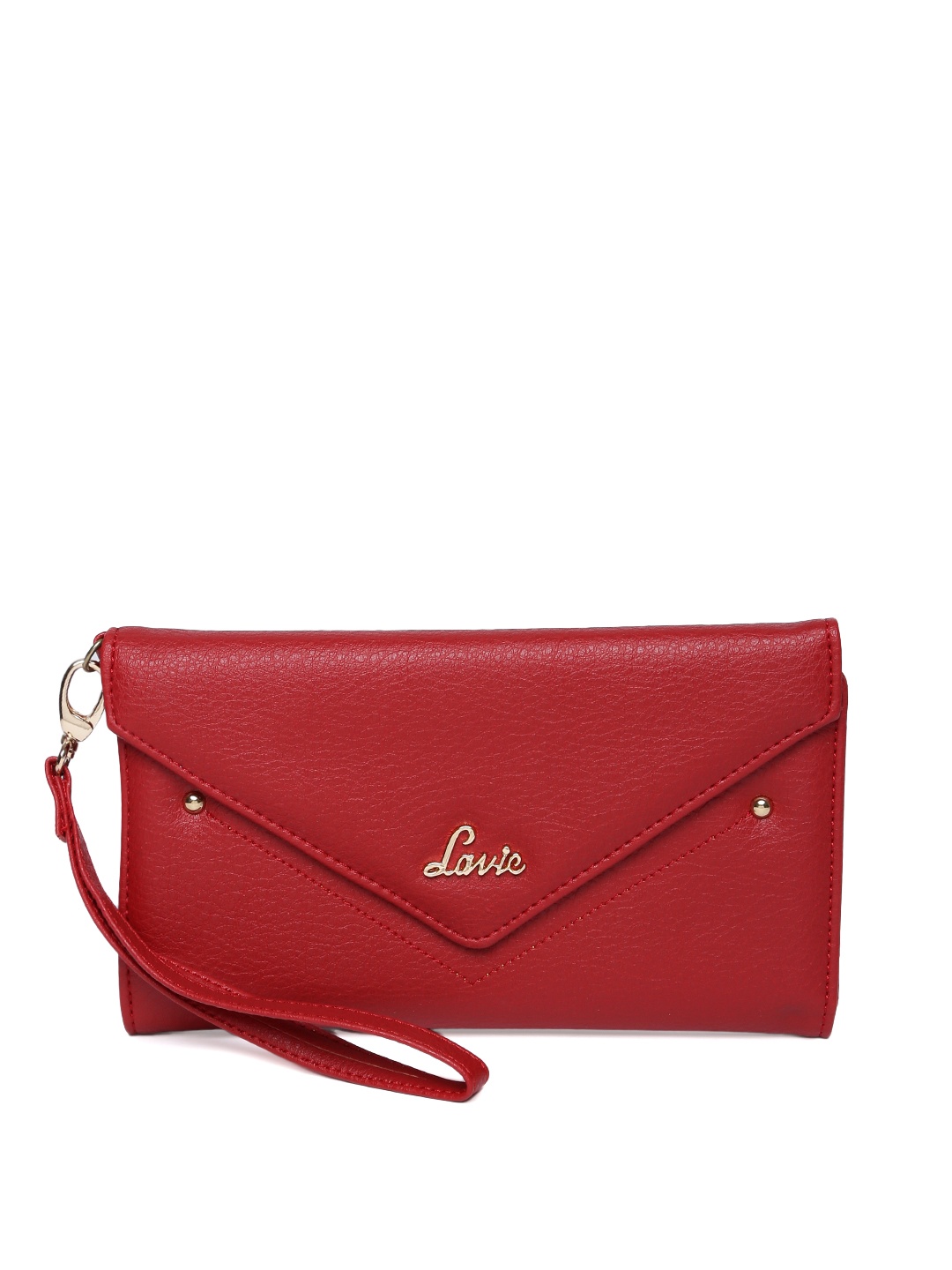 

Lavie Women Red Solid Three Fold Wallet