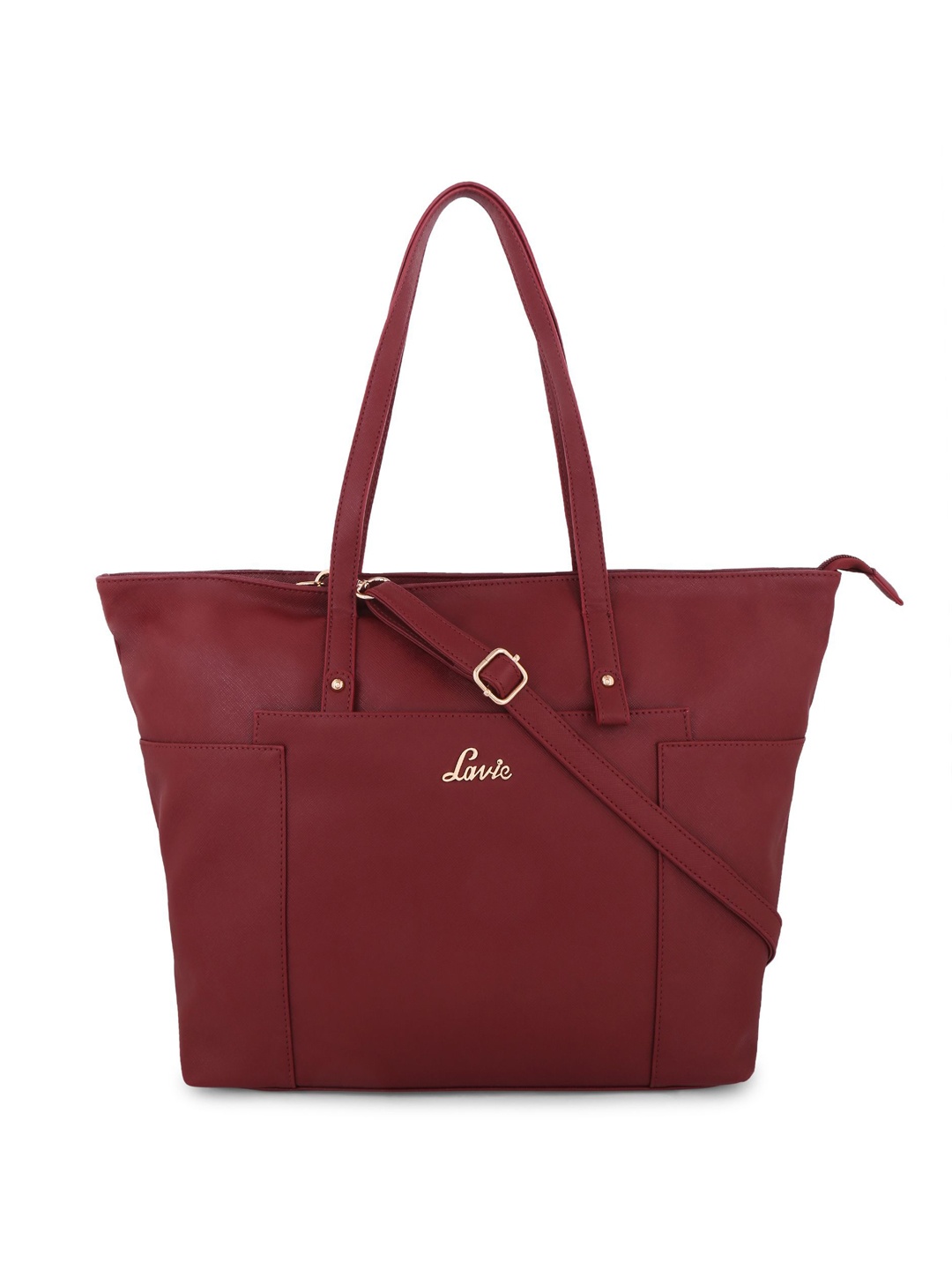 

Lavie Maroon Solid Shoulder Bag