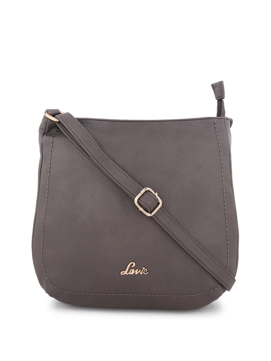 

Lavie Marma Grey Solid Structured Sling Bag