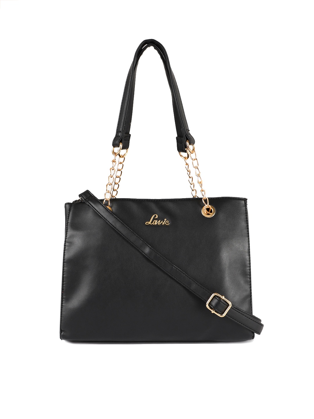 

Lavie Black Solid Handheld Bag